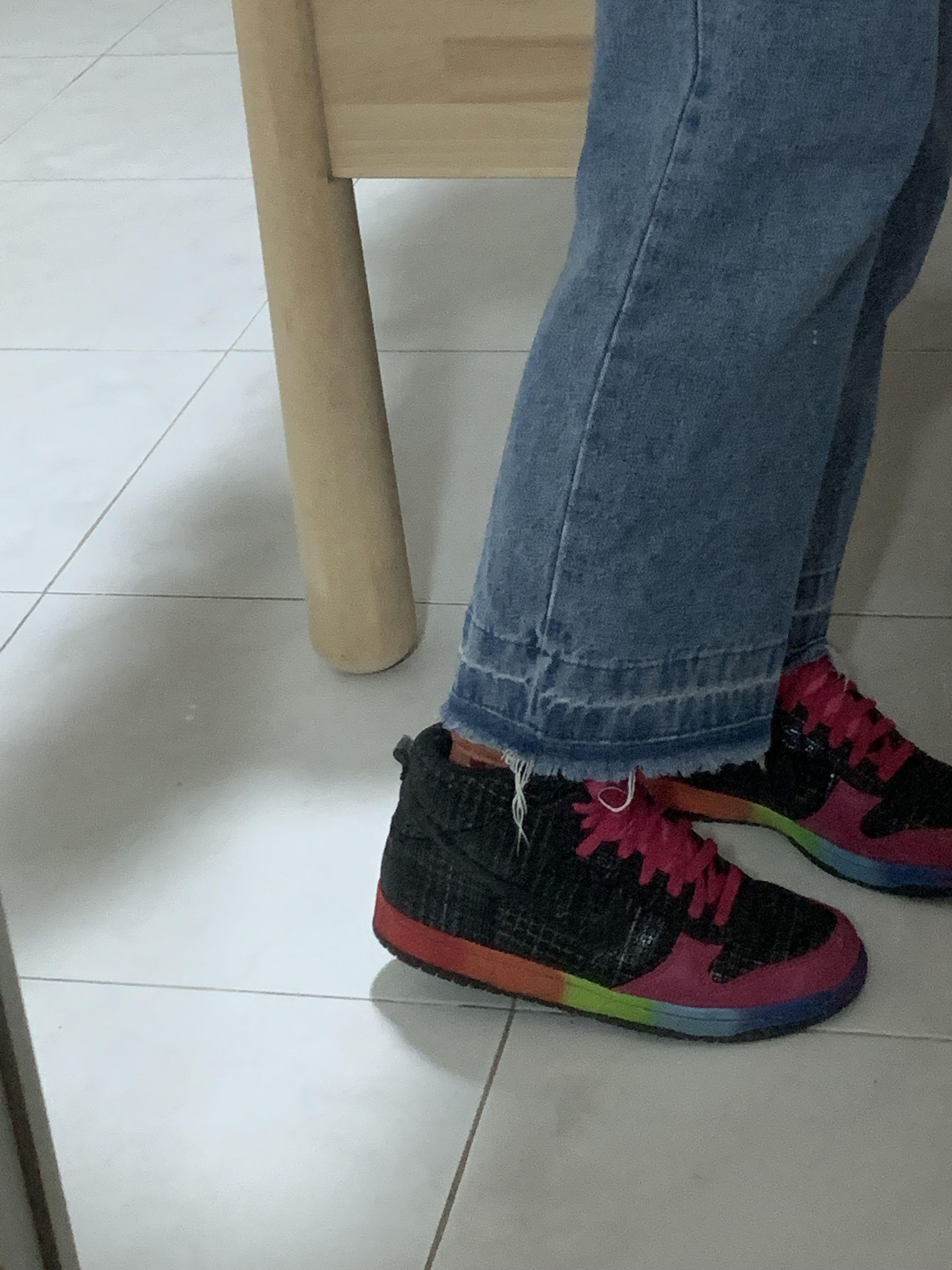 Nike 🌈 Nike hightop dunk pink black multicolored Size US 9.5 / IT 39.5 - 9 Thumbnail