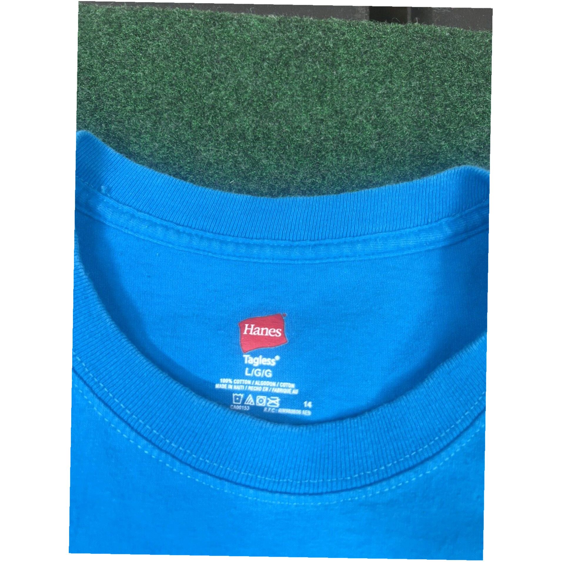 Hanes Life is a Garden Dig it T shirt size Large blue see photos for measurements Size L / US 10 / IT 46 - 3 Thumbnail