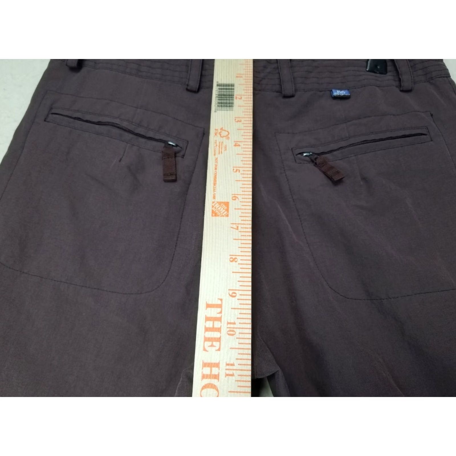 Vintage Isis Pants Women Burgundy Casual Nylon 6 pockets Size 4 World Travel Hiking Outdoors Pocket Womens Size 4 Size 27" / US 4 / IT 40 - 4 Thumbnail