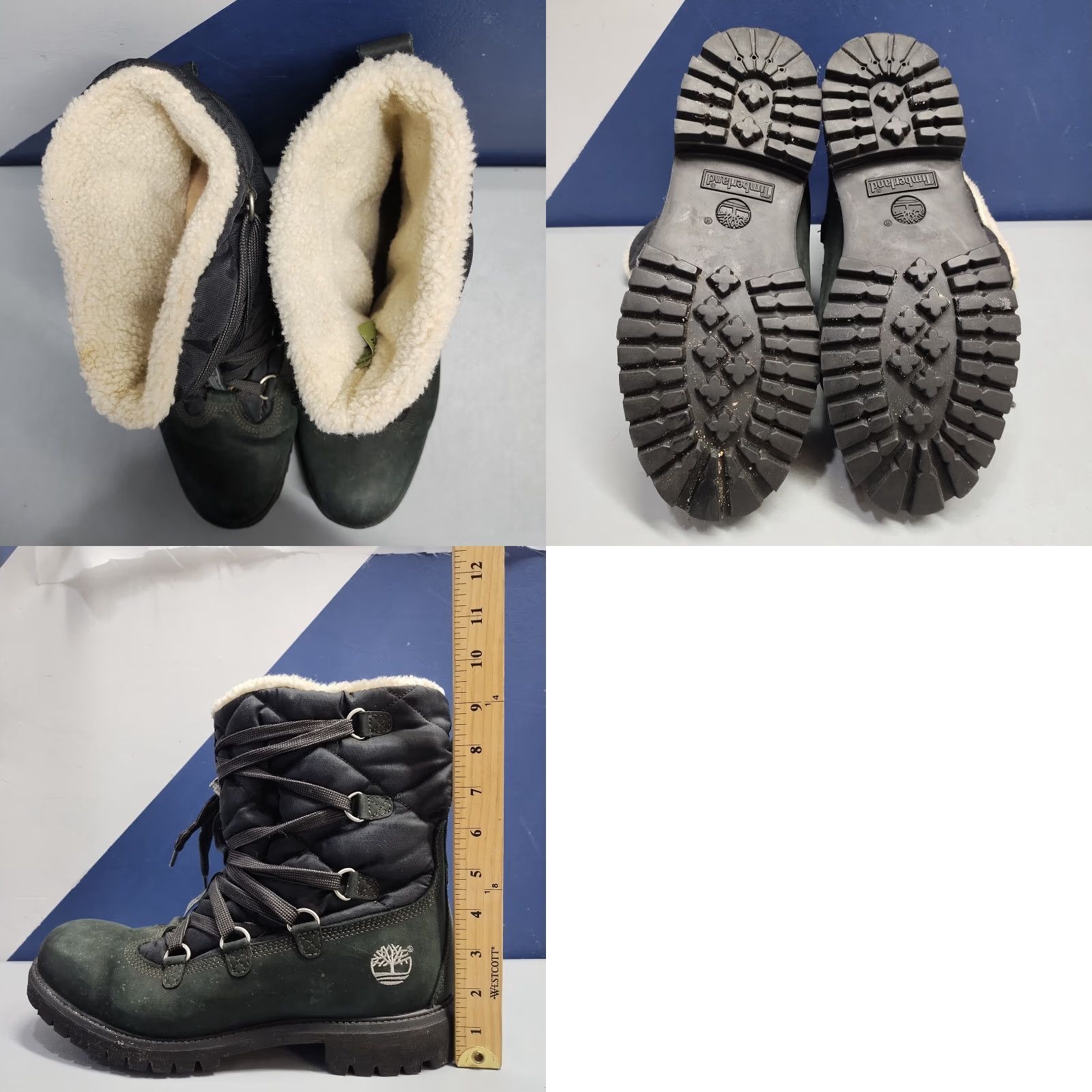 Timberland Timberland Boots Mens Size 10.5 Black Faux Fur Lined Water Resistant Insulated Casual Workwear Size US 11 / EU 44 - 8 Thumbnail