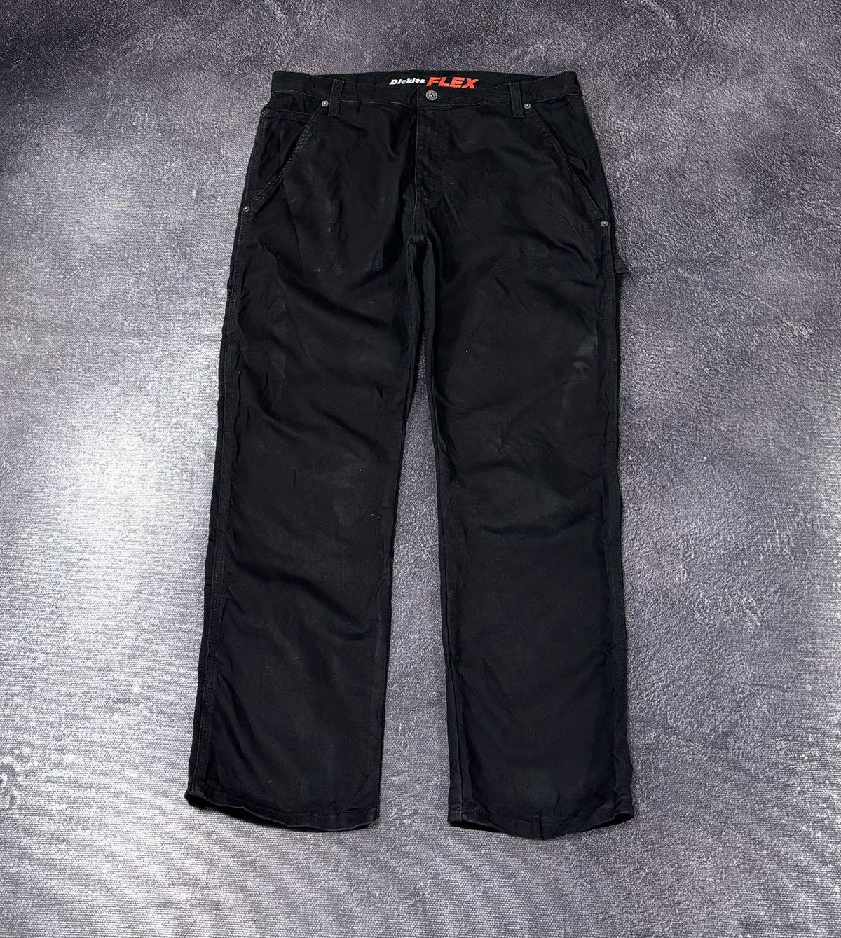 Dickies Vintage Dickies Flex Black Y2K Work Hype Pants Size US 36 / EU 52 - 2 Thumbnail