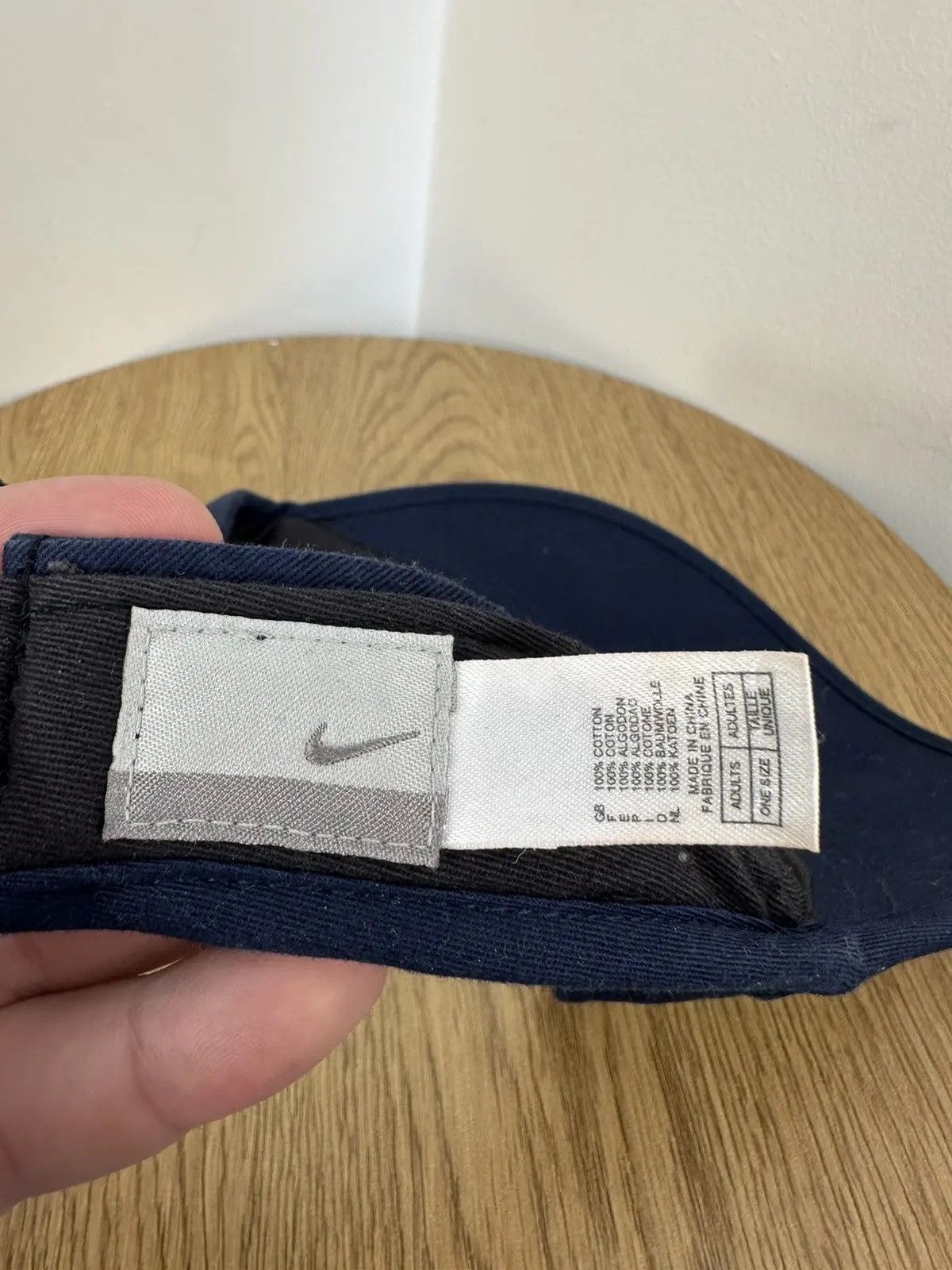 Nike × Vintage Vintage Nike Y2K Retro Hype Swoosh Visor Cap Hat Size ONE SIZE - 6 Thumbnail