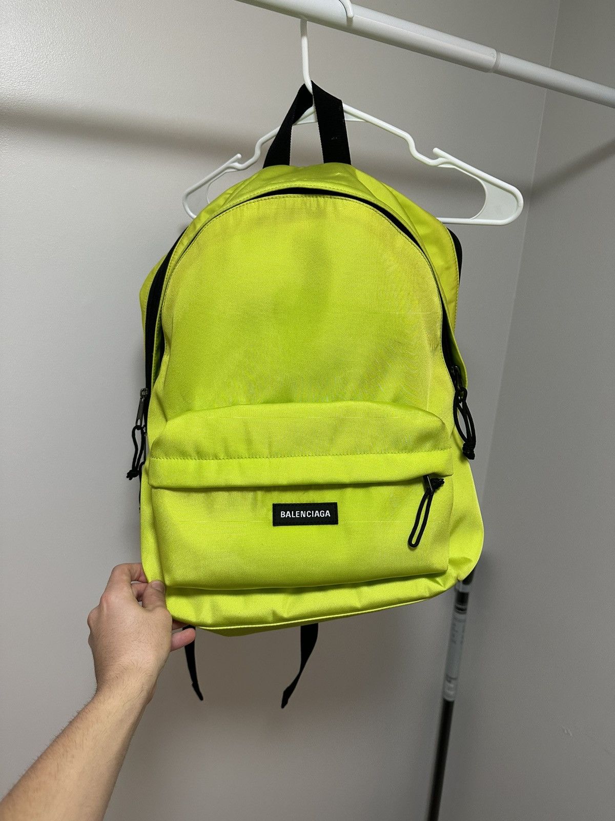Balenciaga Balenciaga Puffy Backpack Neon Grailed