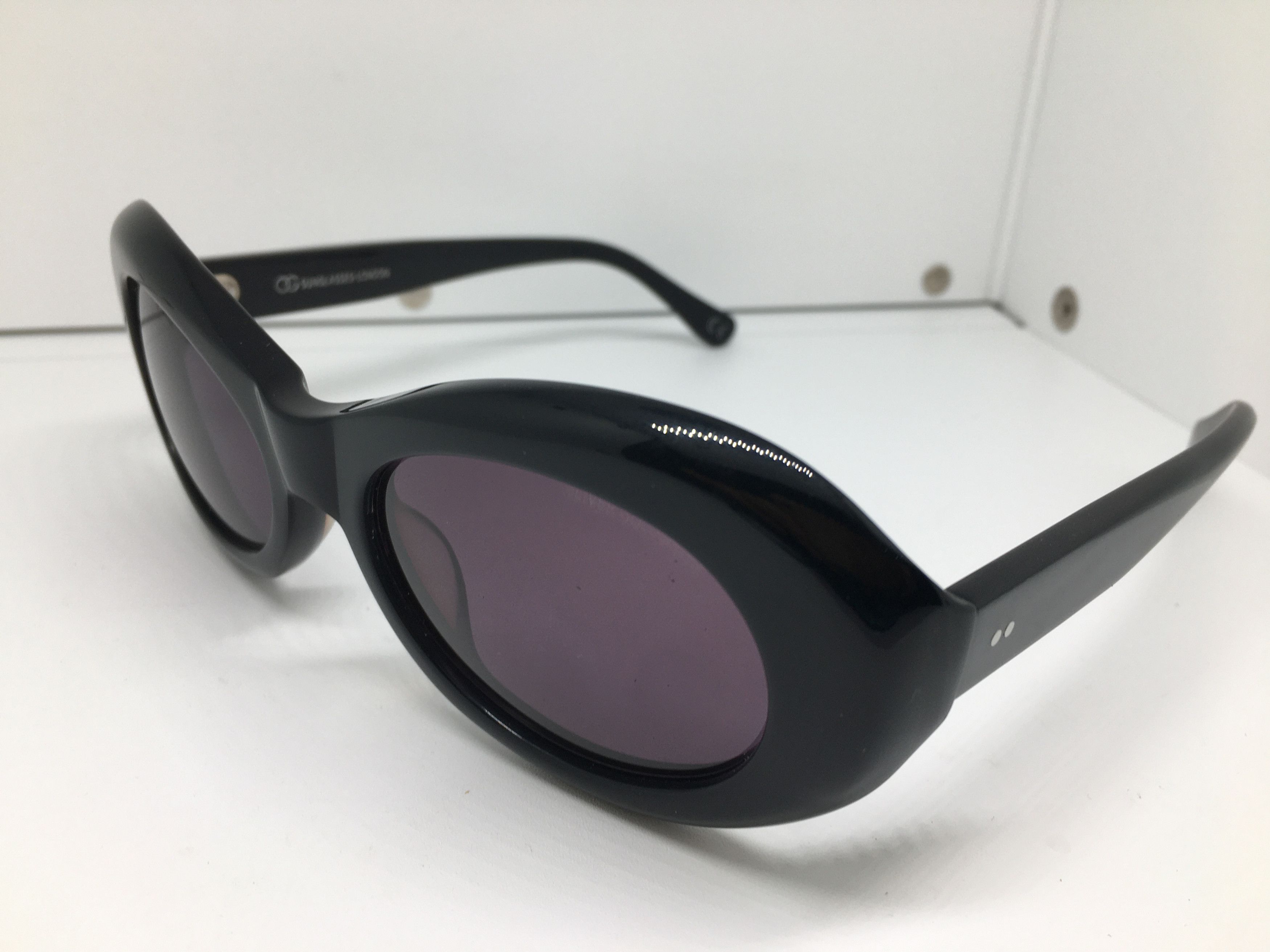Vintage Oliver Gold Smith Black Jackio Sunglasses Frame Size ONE SIZE - 3 Thumbnail