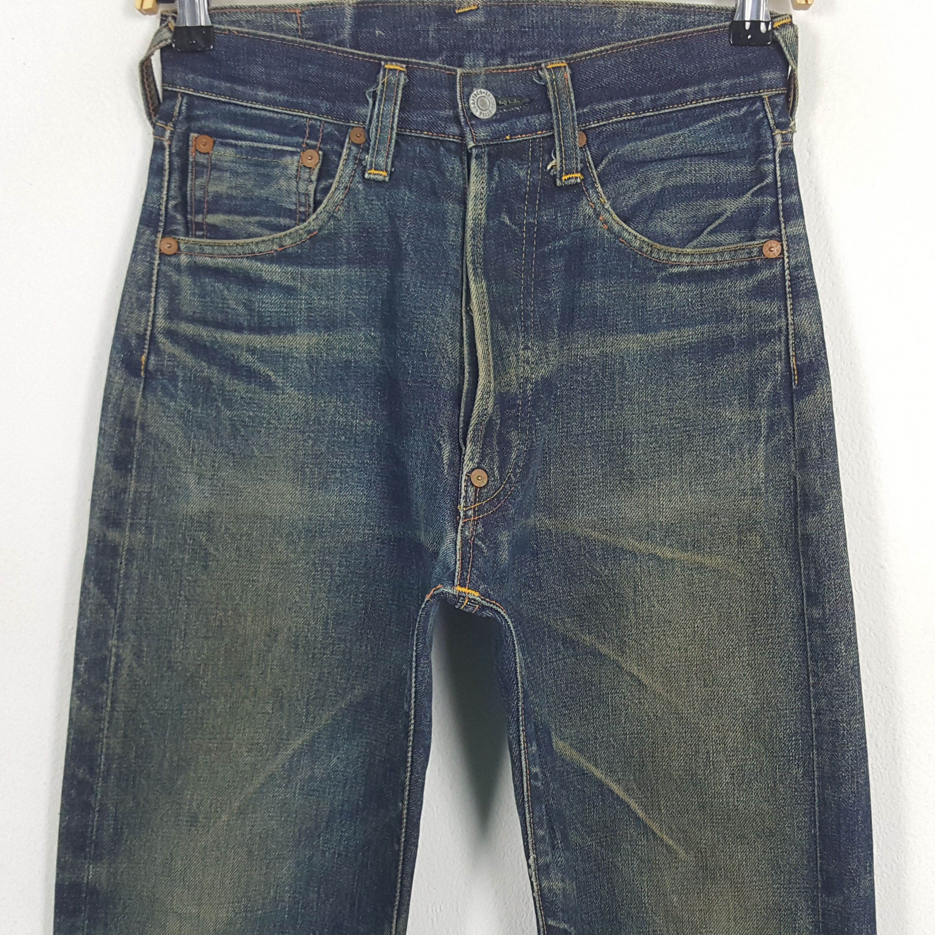 Japanese Brand × Vintage Vintage Evisu Selvedge Japanese Daicock Custom Denim Jeans Size US 27 - 5 Thumbnail