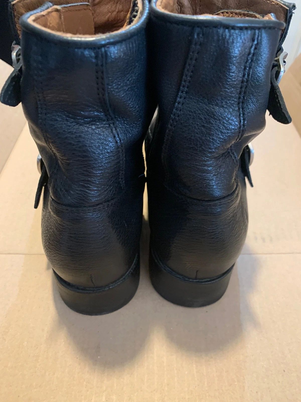 Frye Frye Engineer Boots Black Leather 7.5 Motorcycle Biker Size US 7.5 / EU 40-41 - 2 Thumbnail