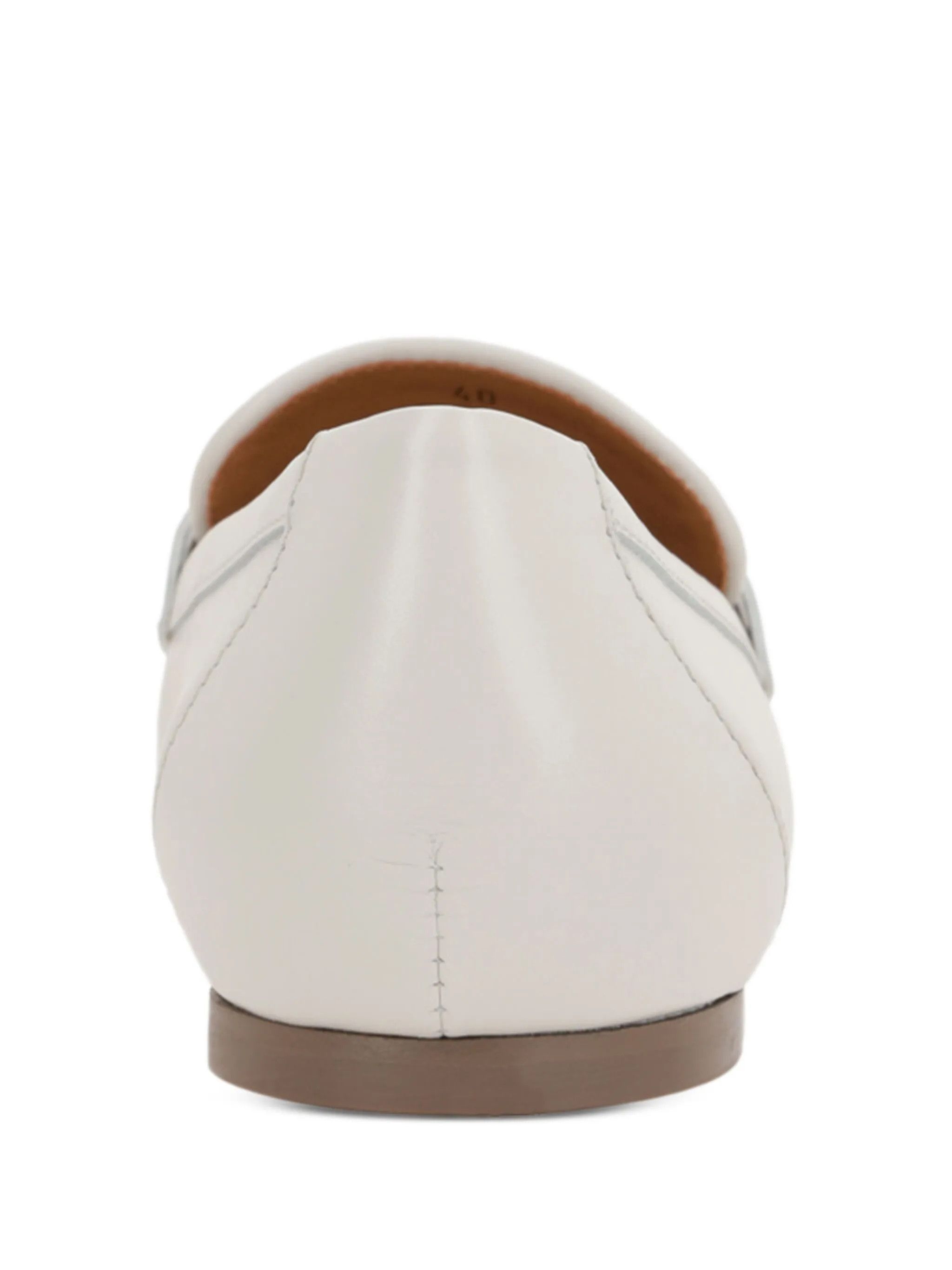 Tod's o1s22i1n0325 Calfskin Loafers in White Size US 8 / IT 38 - 3 Thumbnail