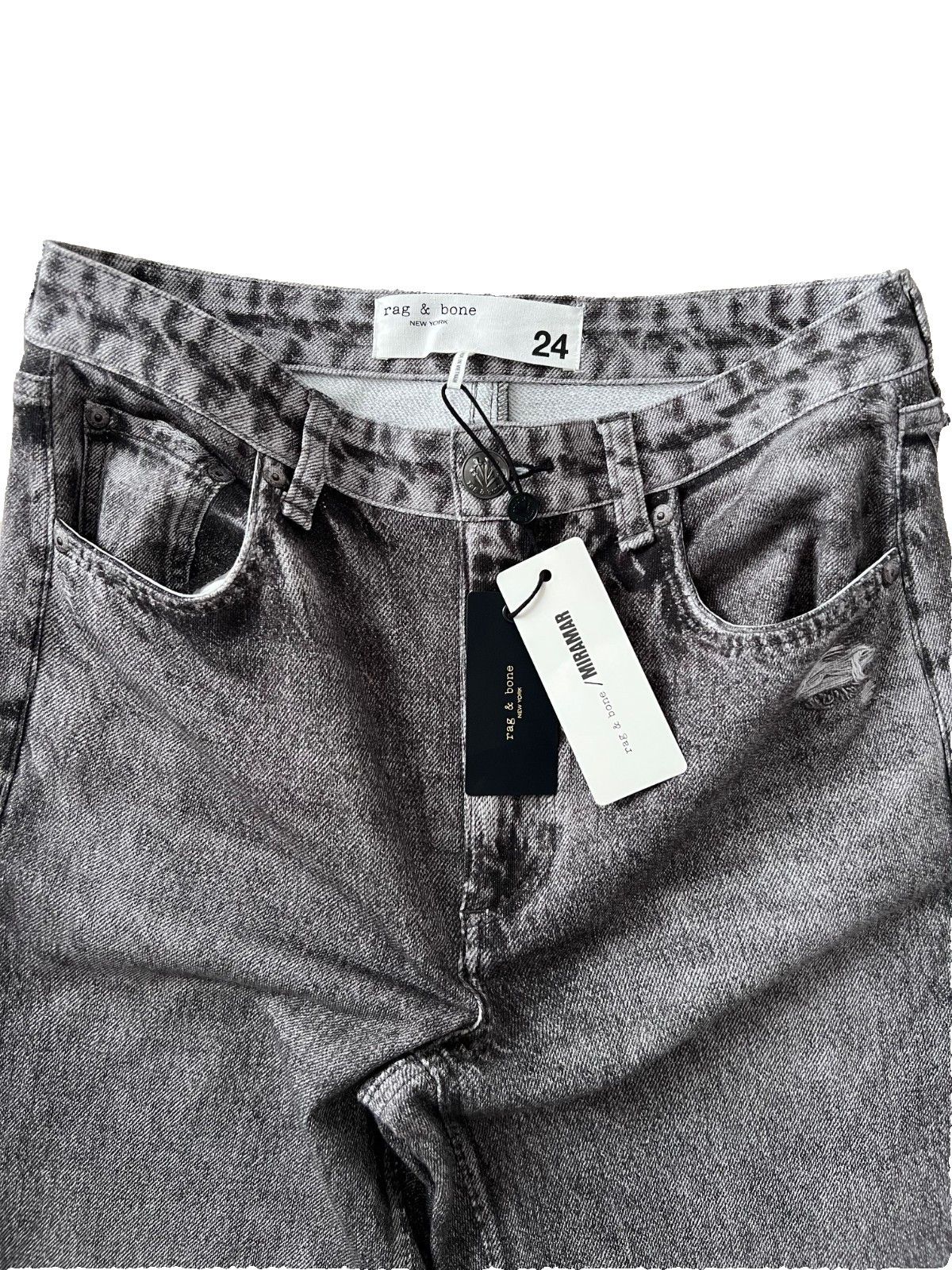 Rag & Bone Rag & Bone Miramar Raven Ankle Straight Shea Pants ( 24 ) Size 24" / US 00 / IT 34 - 4 Thumbnail