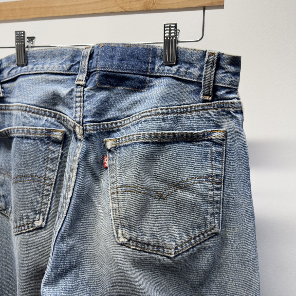 Levi's 2000s Levi's 501 Faded Distressed Jeans ERD Grunge Chrome Size US 30 / EU 46 - 4 Thumbnail