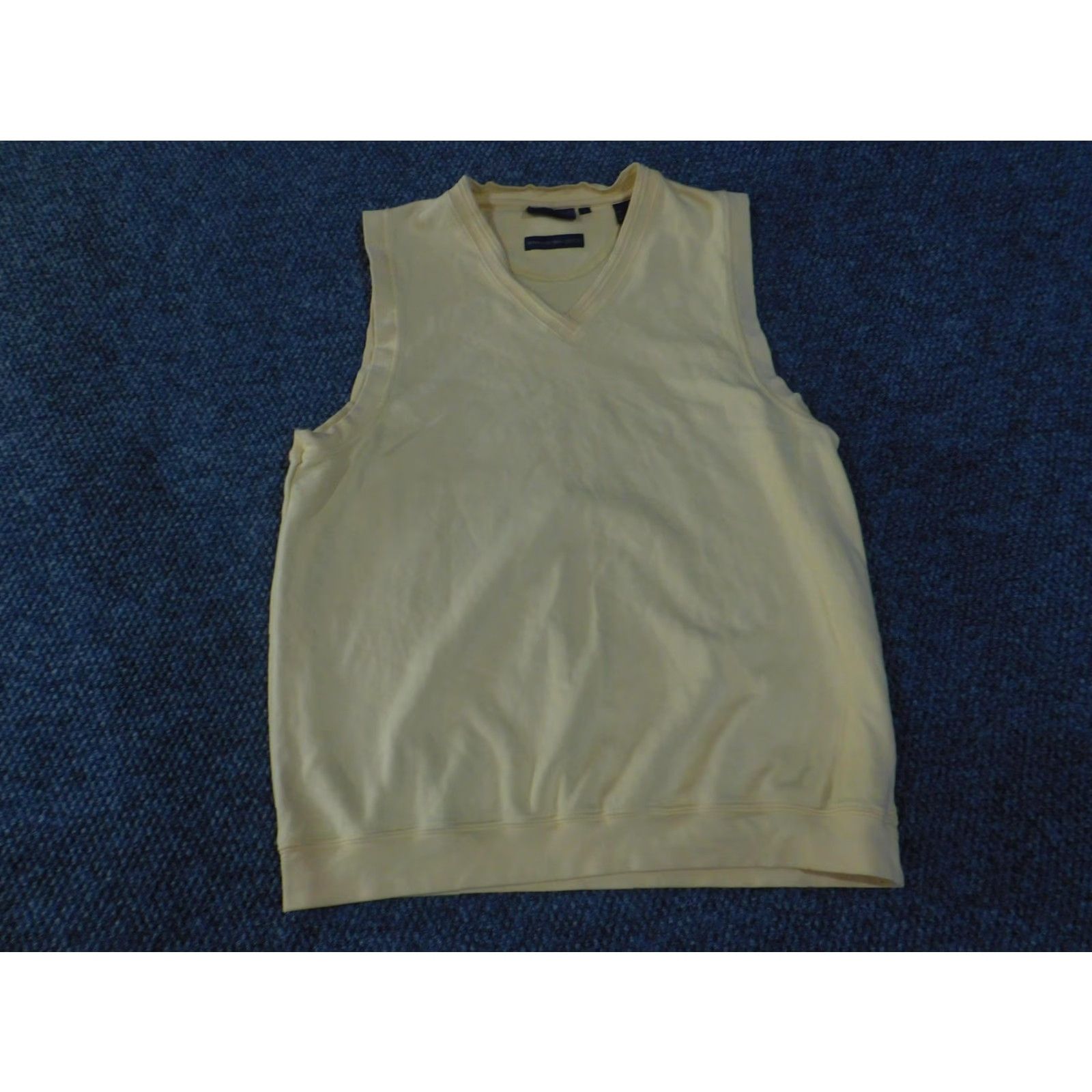 Vintage Bobby Jones Sweater Vest Mens L Yellow V-Neck Pima Cotton Golf Vest Size US L / EU 52-54 / 3 - 2 Thumbnail