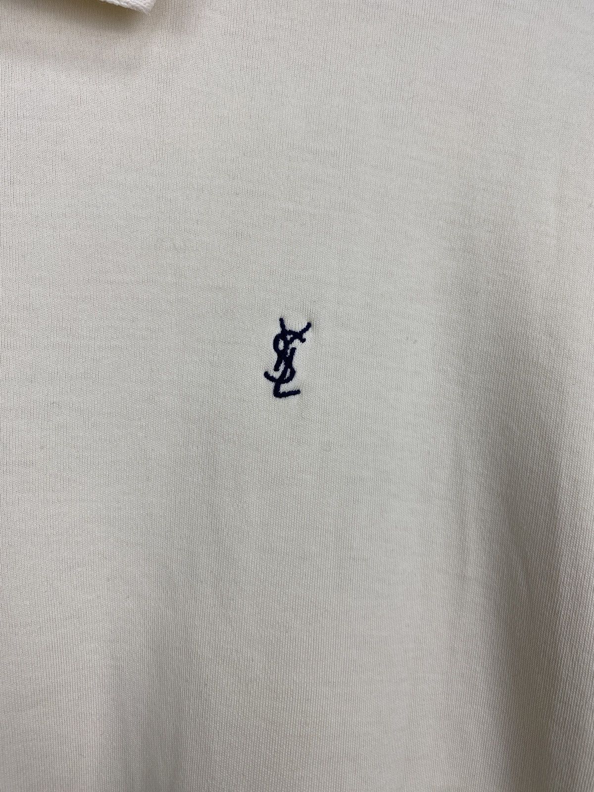 Yves Saint Laurent Vintage 90s YSL Pour Homme Polo T-Shirt Yves Saint Laurent Size US XL / EU 56 / 4 - 4 Thumbnail