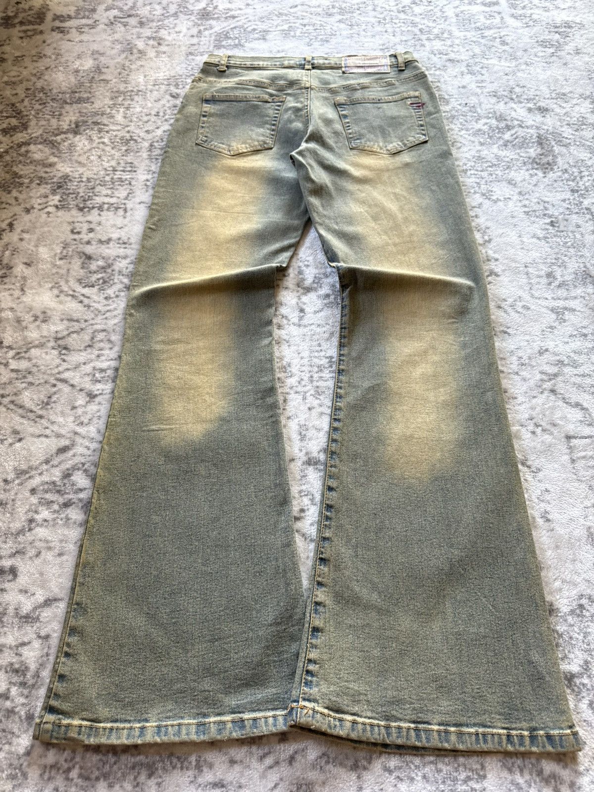 Diesel 2000s Diesel Mud Wash Flared Jeans Rare Size US 27 - 2 Thumbnail
