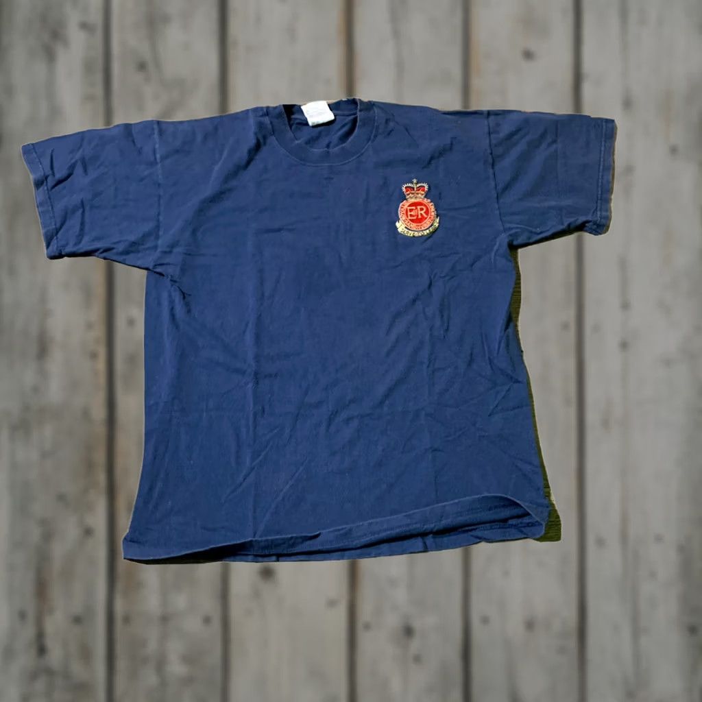 Vintage VINTAGE Royal Military Academy Blue T Shirt Adult Large Mens Size US L / EU 52-54 / 3 - 1 Thumbnail