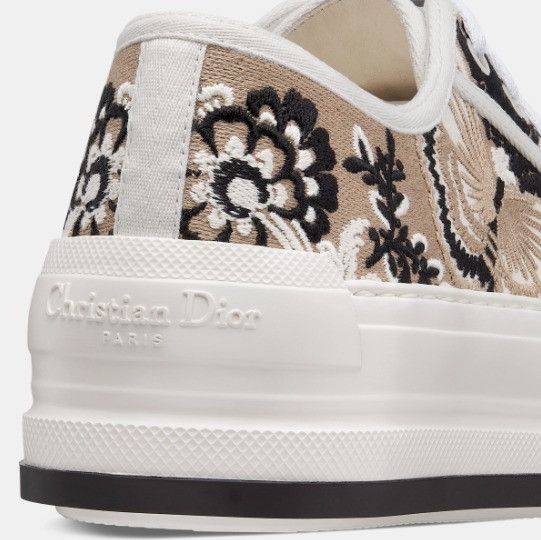 Dior o1w1db11225 KCK38 Platform Low-Top Sneakers Beige Multicolor Size US 9 / IT 39 - 5 Thumbnail
