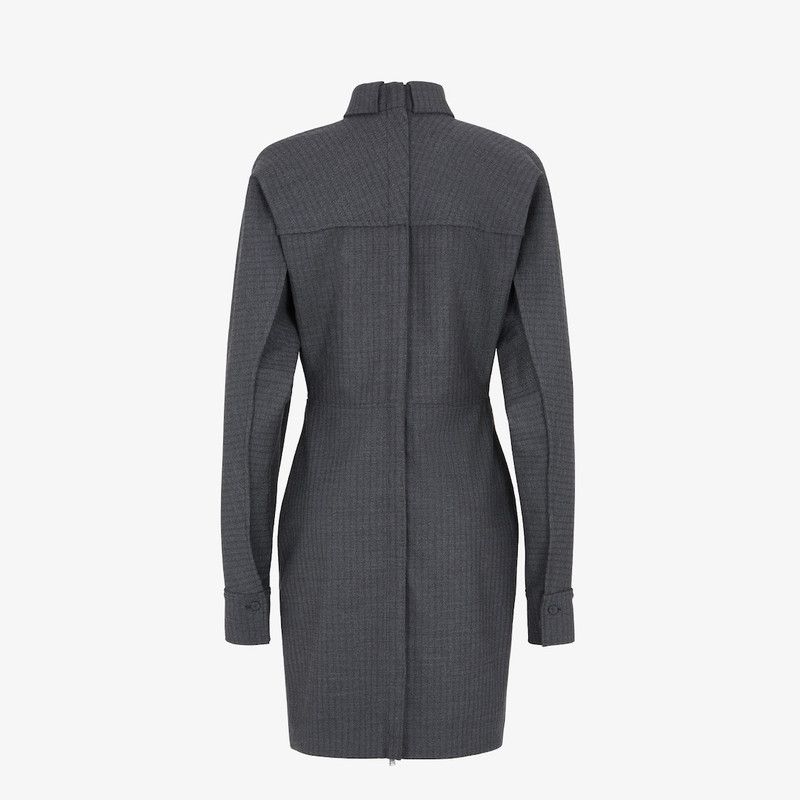 Fendi o1s1wg110226 Midi Dress in Dark Gray Size M / US 6-8 / IT 42-44 - 2 Thumbnail