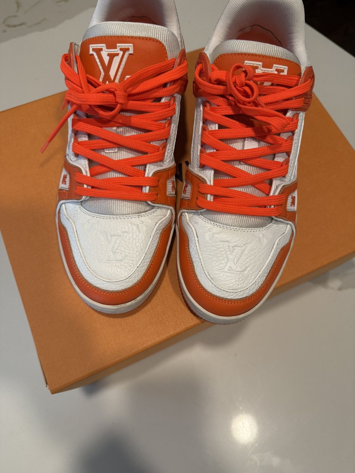Louis Vuitton Louis Vuitton LV Trainer Sneaker sz 9 Size US 9 / EU 42 - 1 Thumbnail