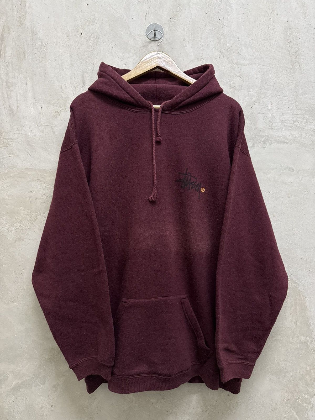Stussy Vintage 90s Faded Stussy Signature Hoodie Size US L / EU 52-54 / 3 - 4 Thumbnail