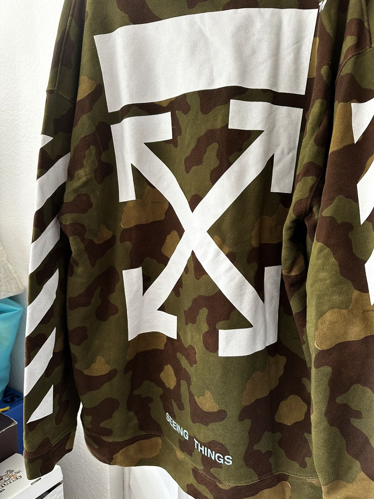 Off-White Off White Camoflauge Virgil Abloh Oversized Hoodie Size US S / EU 44-46 / 1 - 9 Thumbnail