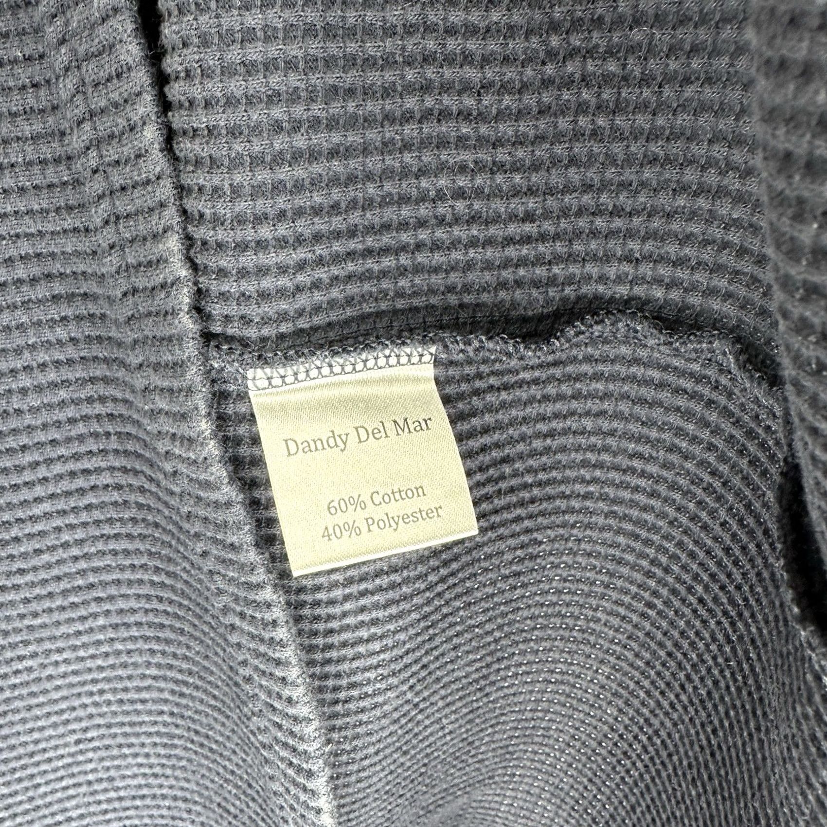 Vintage Dandy Del Mar Cannes Heavyweight Waffle Knit Thermal Long Sleeve L Blue T-Shirt Mens Size L Size US L / EU 52-54 / 3 - 6 Thumbnail
