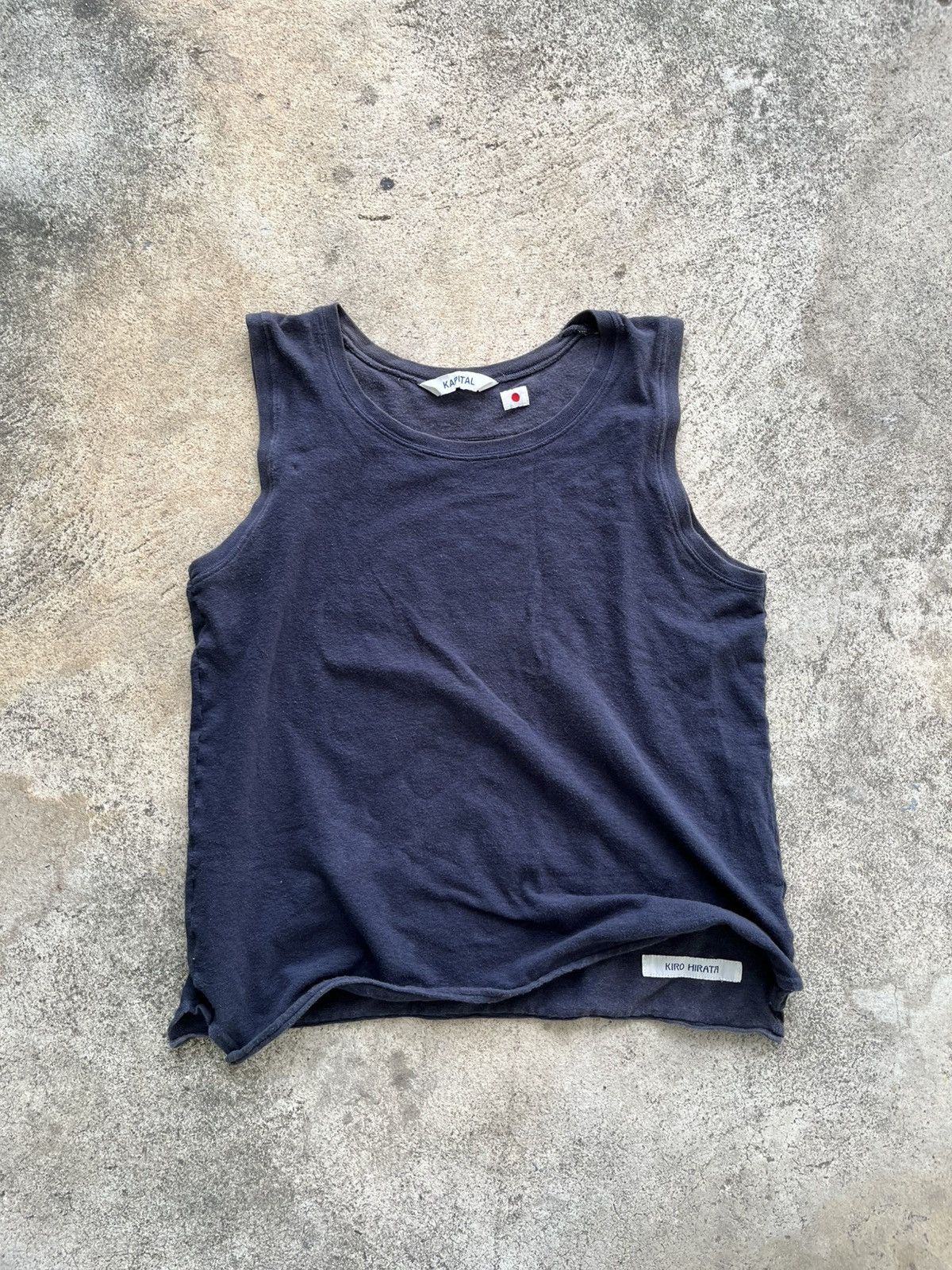 Kapital Rare Kapital Kiro Hirata NAVY Cropped tanks top Size US M / EU 48-50 / 2 - 1 Thumbnail