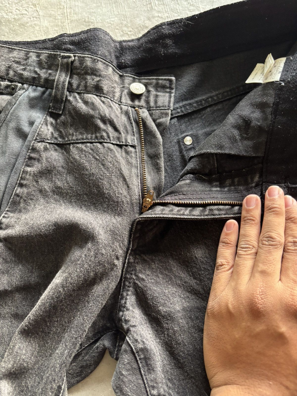 PPFM SICK PPFM BIKERS JEANS ZIPPER PUNK BONDAGE SEDITIONARIES Size US 34 / EU 50 - 4 Thumbnail
