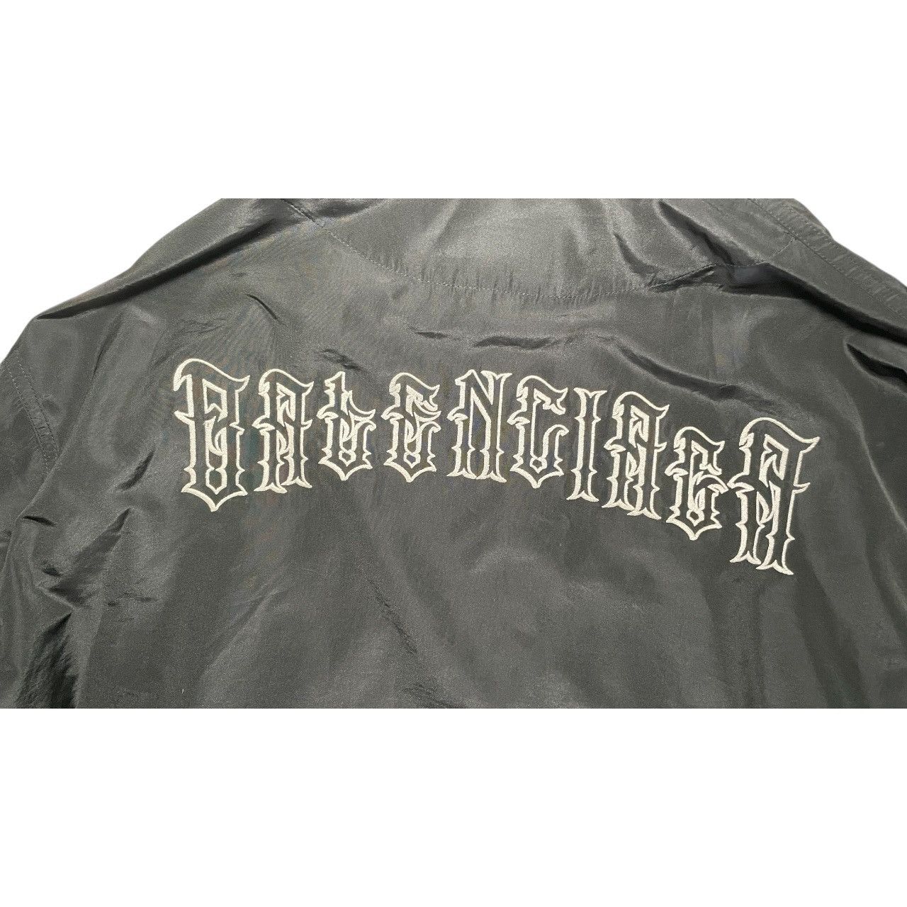 Balenciaga 2018 Balenciaga Tattoo Back Black Coach Jacket Sz 44 Size US S / EU 44-46 / 1 - 7 Thumbnail