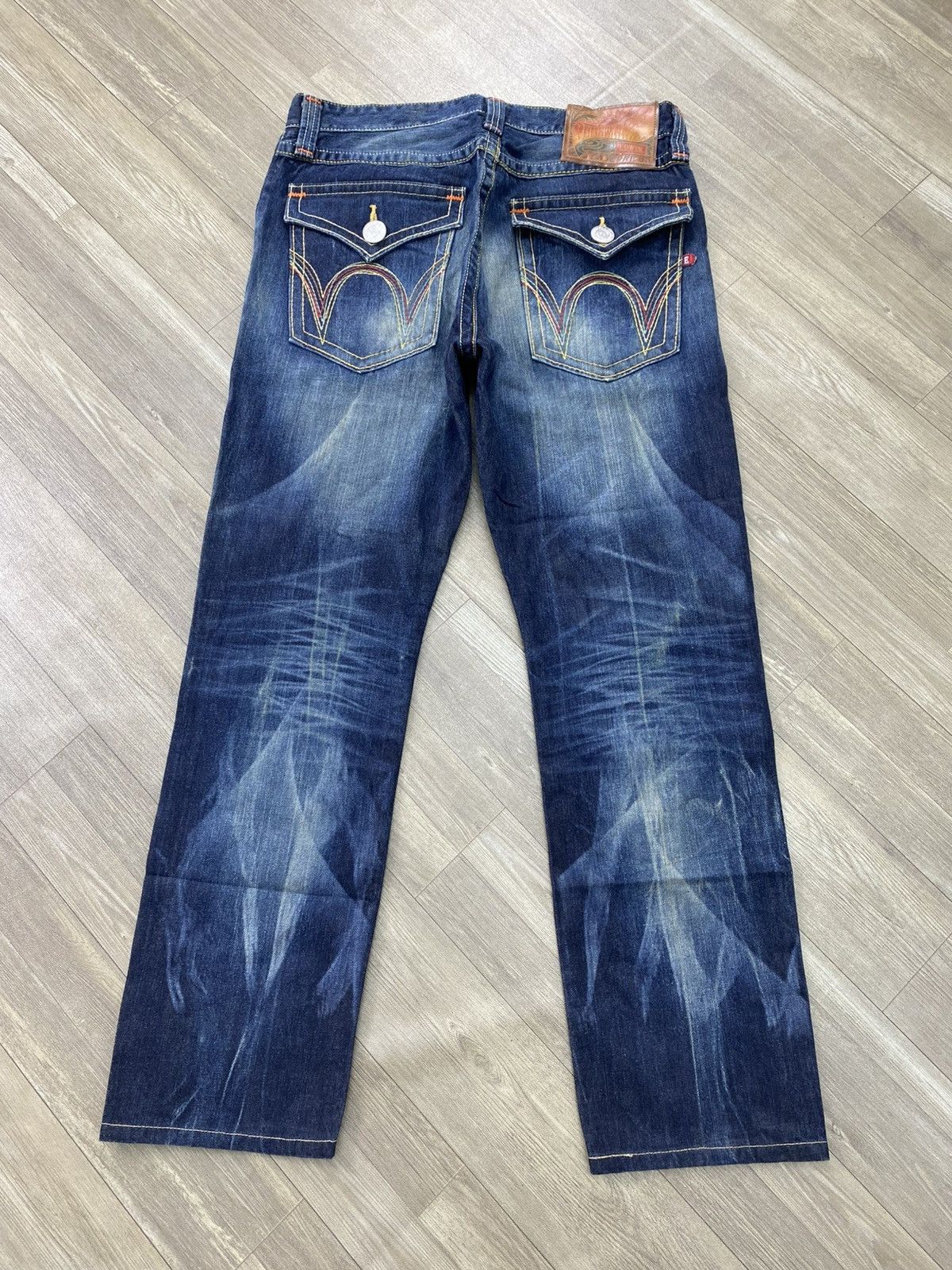 If Six Was Nine 2000s Ediwn Trip Japan Distressed Faded Lgb Punk Style Jeans Size US 34 / EU 50 - 19 Thumbnail