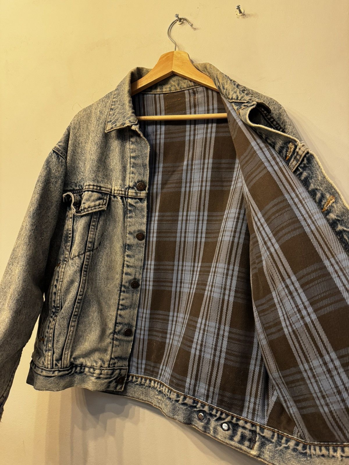 Levi's × Levi's Vintage Clothing × Vintage Vintage Flannel Lined Levi’s Denim Jacket Size US L / EU 52-54 / 3 - 2 Thumbnail