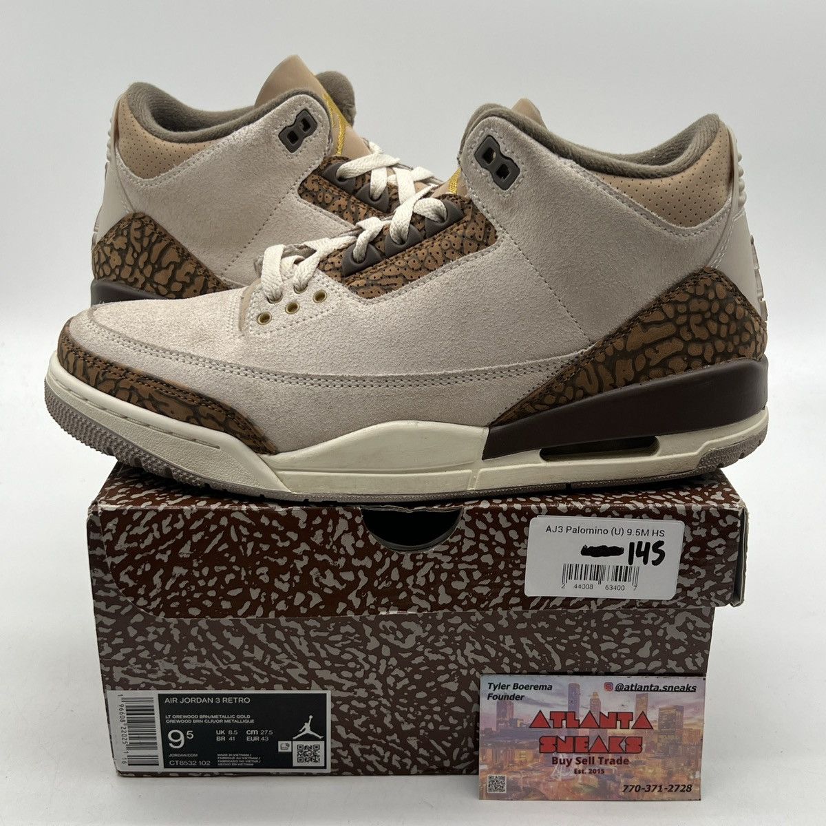 Jordan Brand Air Jordan 3 palomino Size US 9.5 / EU 42-43 - 1 Thumbnail