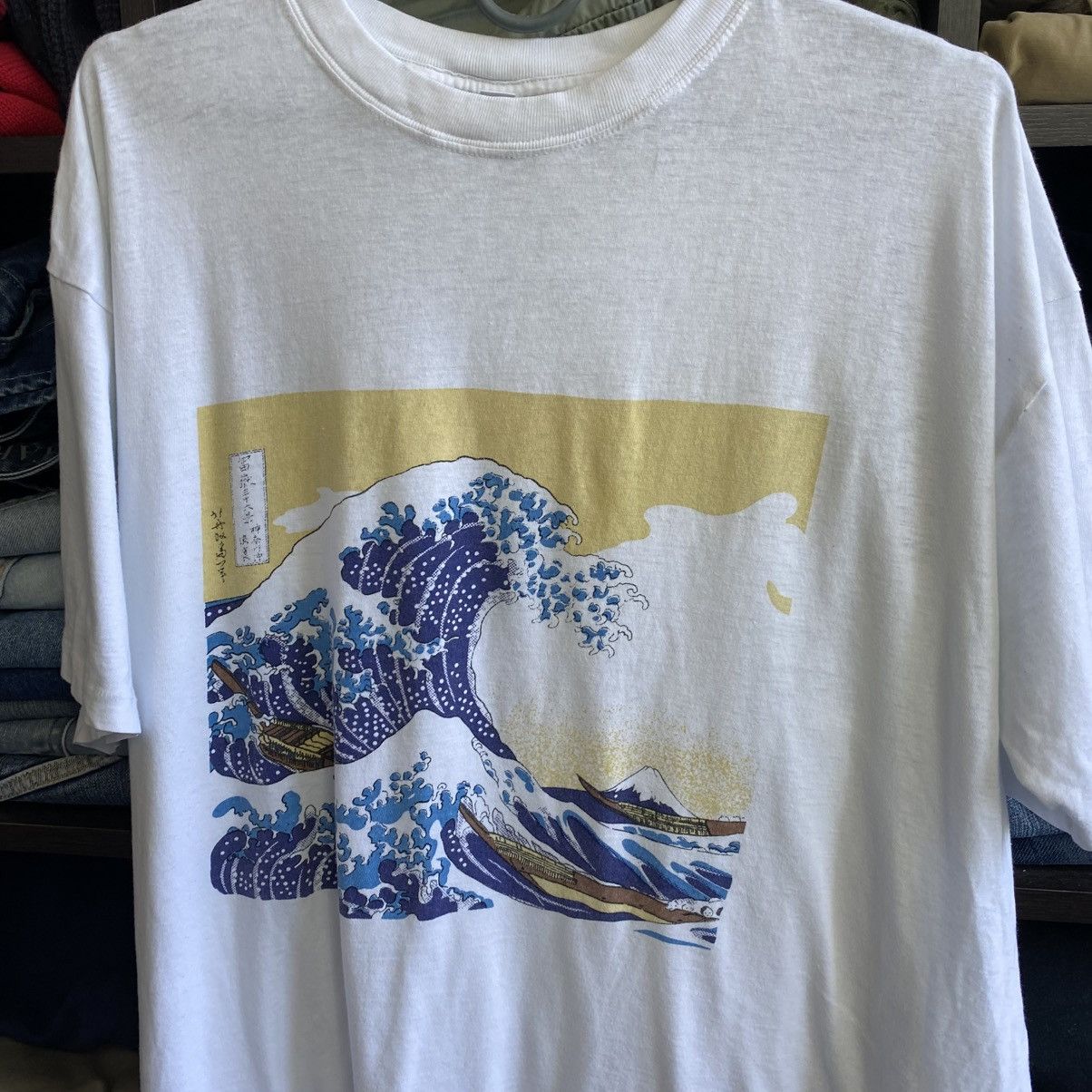 Designer Vintage Hokusai Big Graphic Logo 1990’s designer tee Size US M / EU 48-50 / 2 - 2 Thumbnail