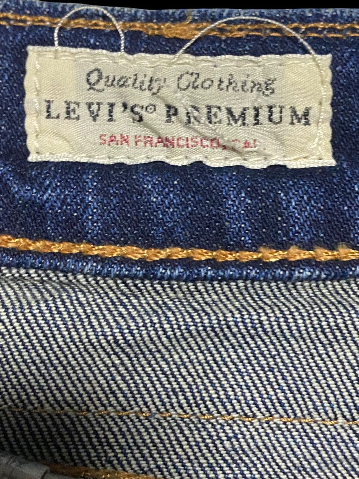 Levi's Vintage Clothing Levis 502 Y2K Big E Blue Wash Distressed Slim Fit Jeans Size US 31 - 17 Thumbnail