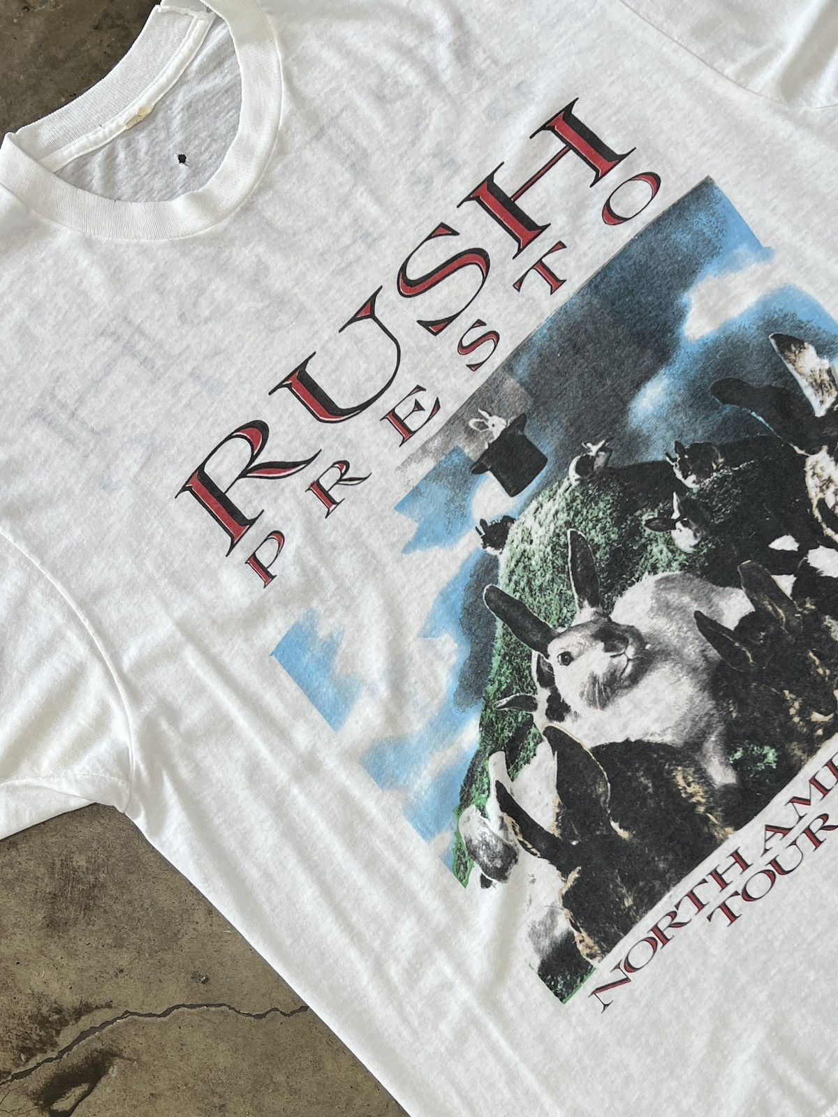 Vintage 1990 Rush Presto North America Tour Band Tee XXL