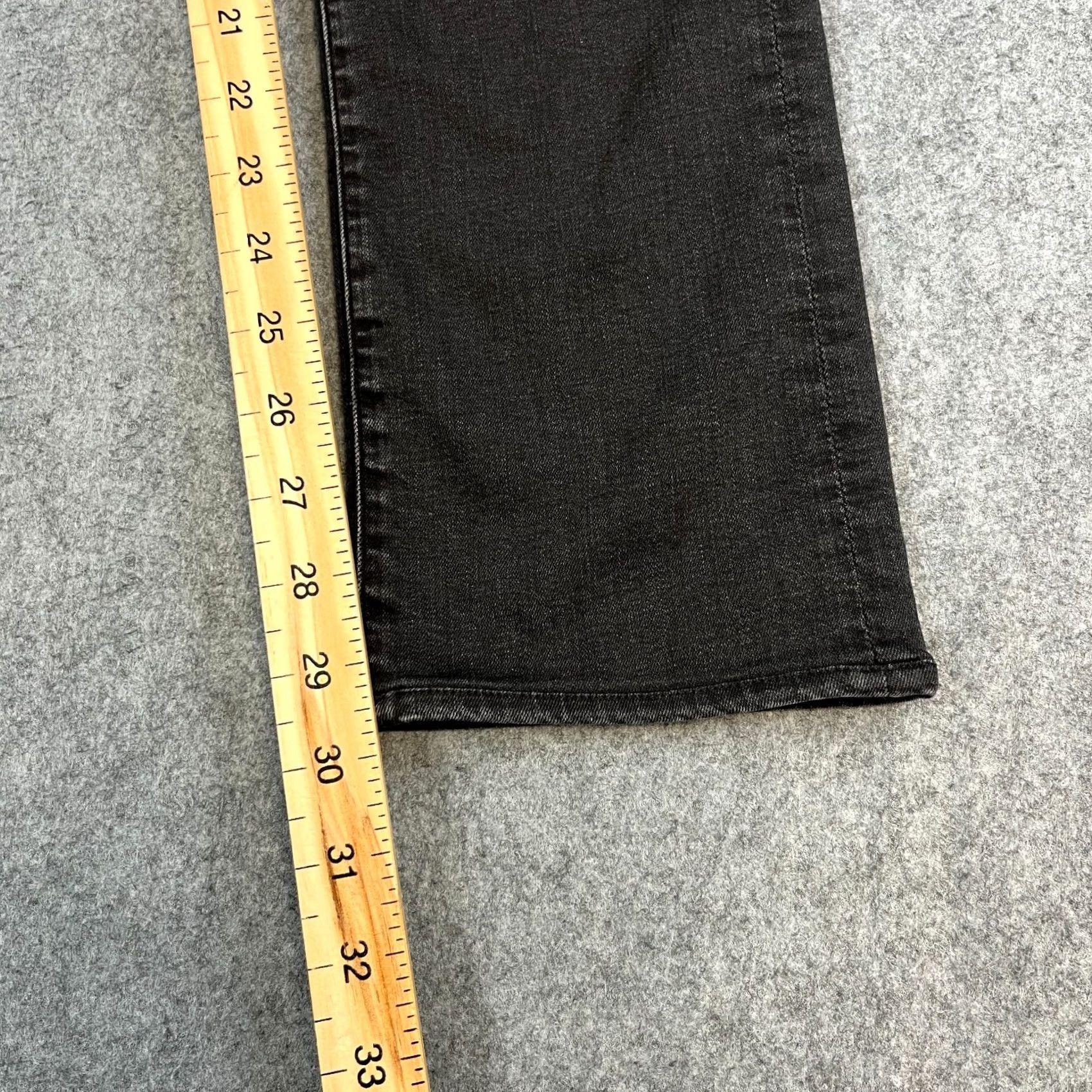 7 For All Mankind VINTAGE 7 For All Mankind Kimmie Jeans Straight Womens 26 30 UK 8 Black Denim Stretch 5-Pocket Modern Rise Mid Womens Size 30" / US 8 / IT 44 - 4 Thumbnail