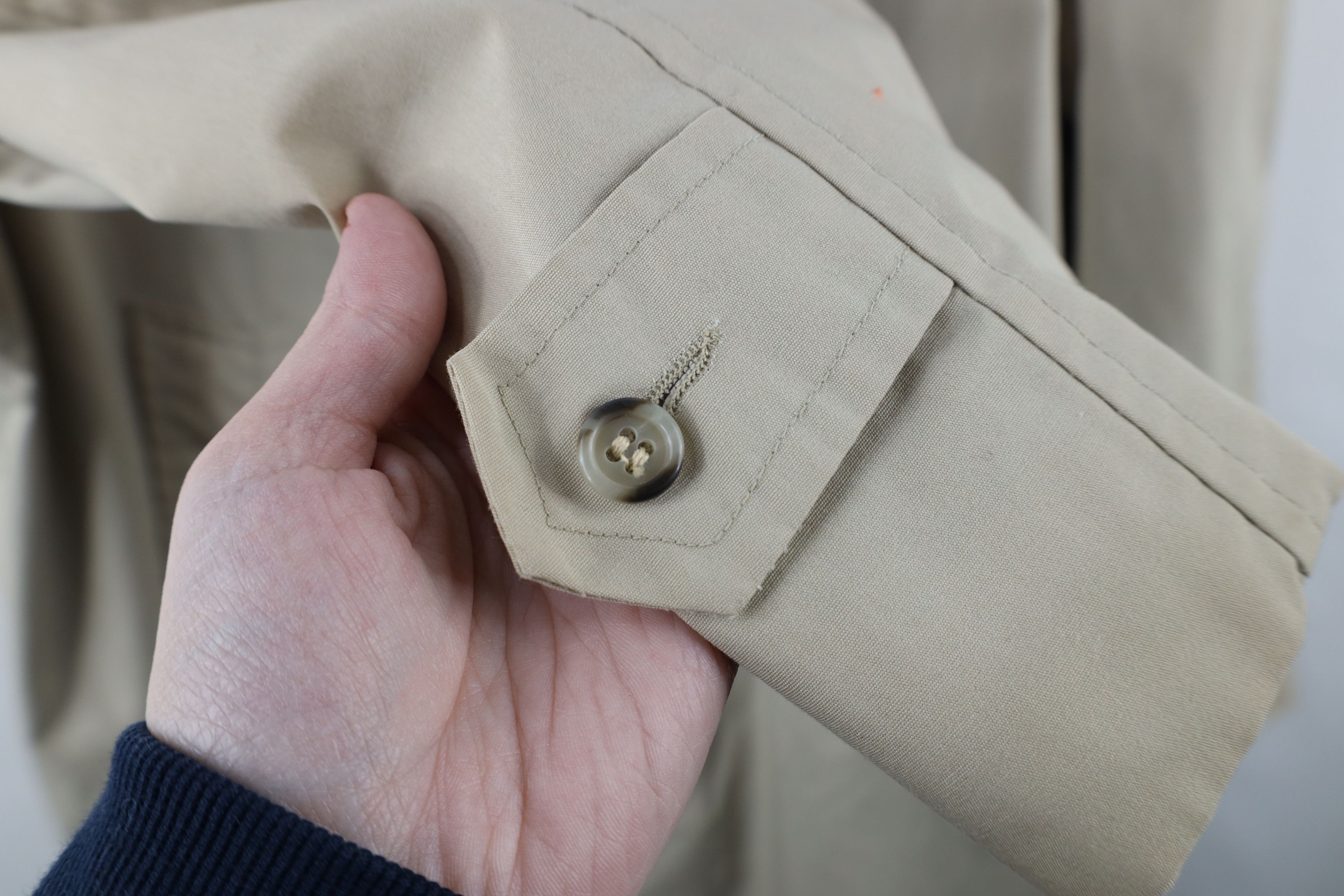 Vintage Vintage 60s 70s Streetwear Trench Coat Rain Jacket Beige USA Size US L / EU 52-54 / 3 - 7 Thumbnail