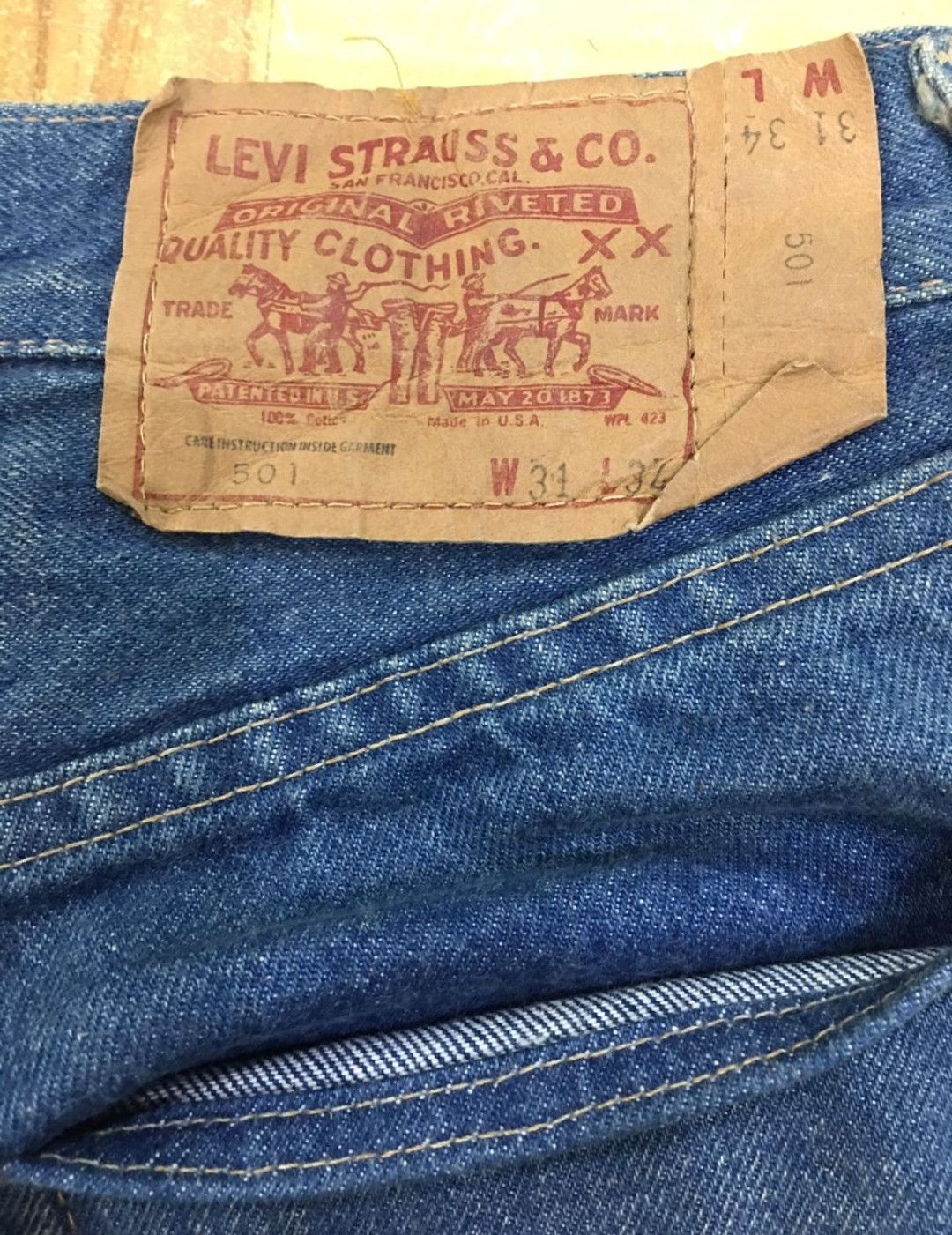 Levi's 🔥LEVI'S 501 no.6 single stitch Size US 30 / EU 46 - 8 Thumbnail