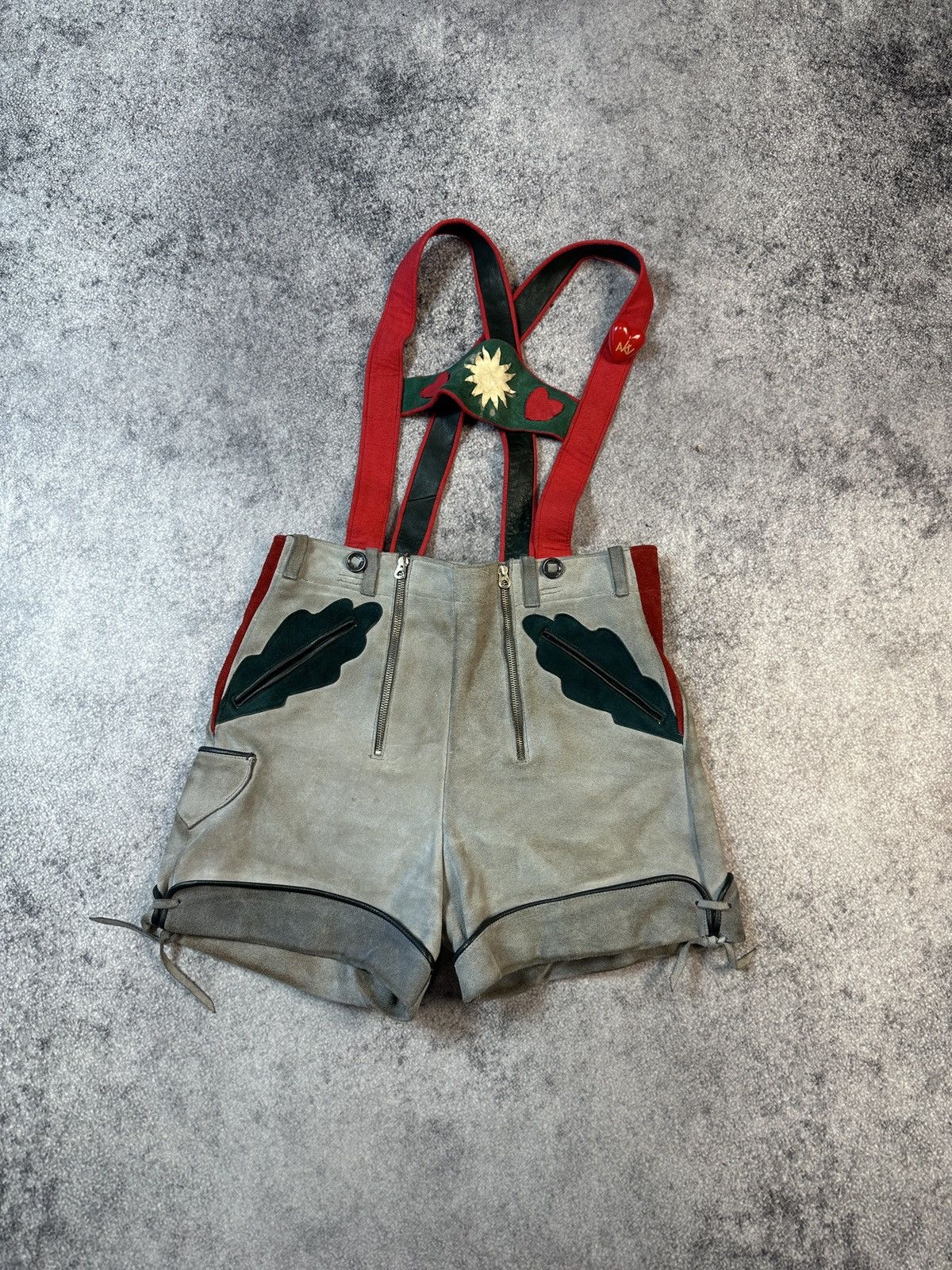 Leather Vintage Leather Shorts October Fest Streetwear Rare S Bear Size US 30 / EU 46 - 1 Thumbnail