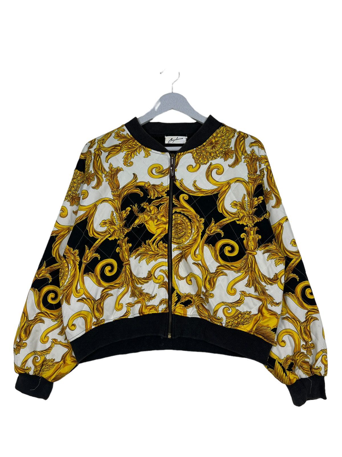 Japanese Brand 🔥 VINTAGE BAROQUE BOMBER JACKET Size US S / EU 44-46 / 1 - 2 Thumbnail