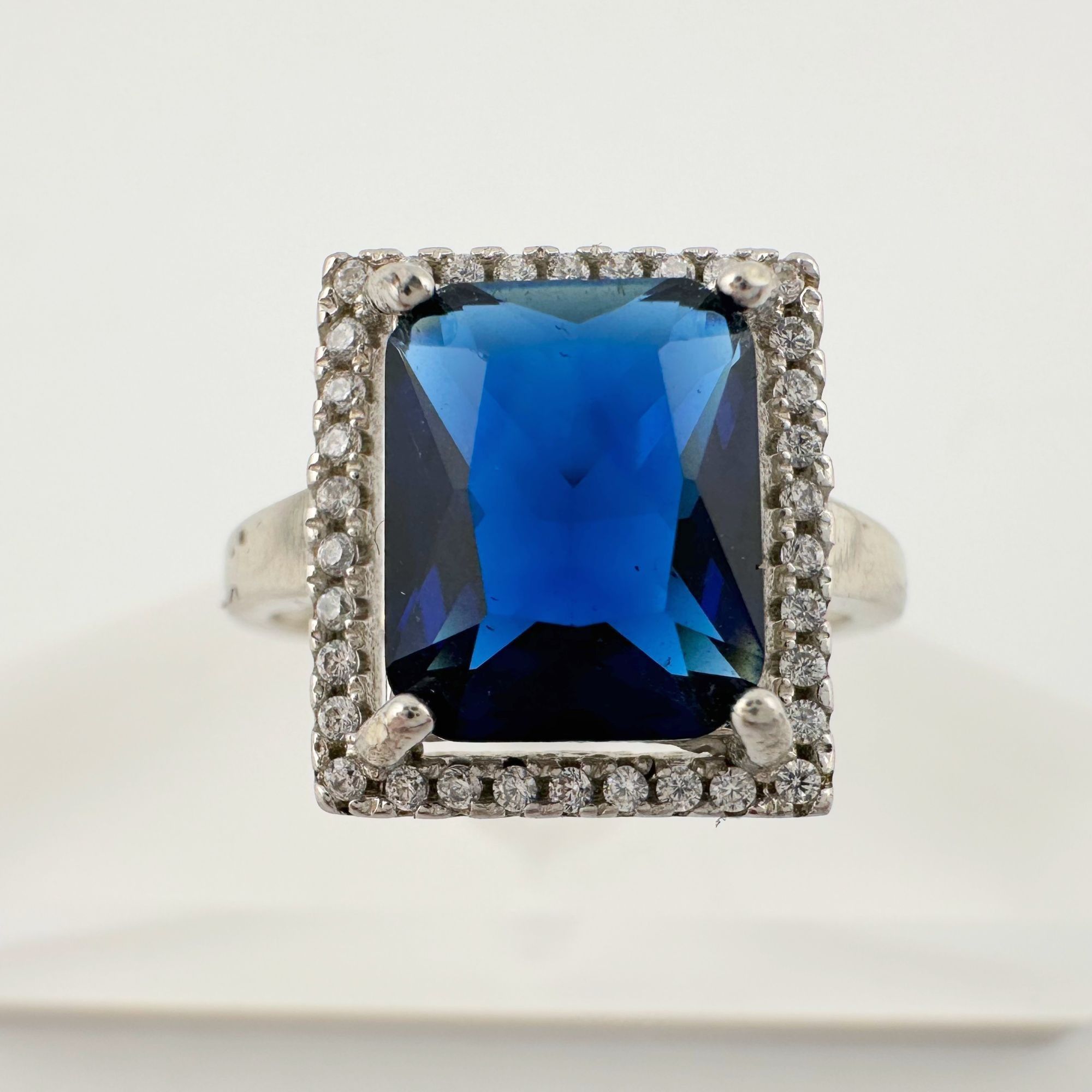 Other 4.10 Carat Lab Created Deep Blue & White Sapphire Ring Size Size ONE SIZE - 20 Thumbnail
