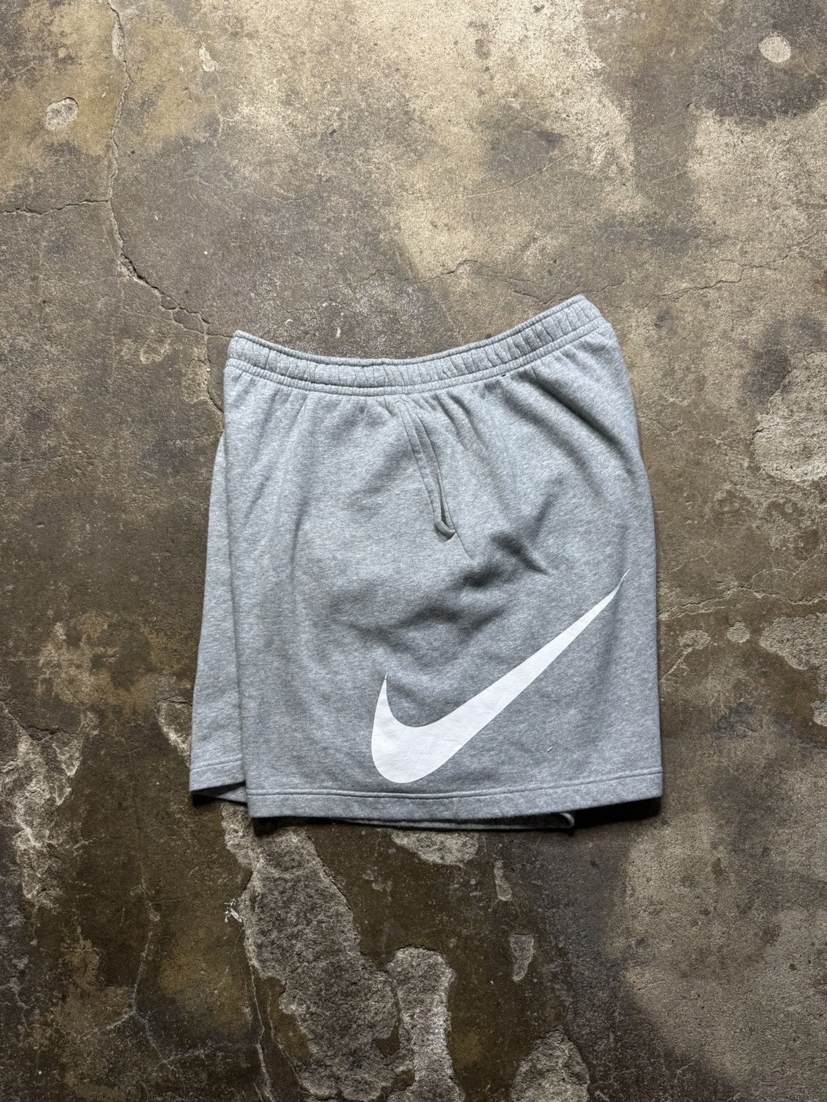 Nike sweat shorts grey hot sale