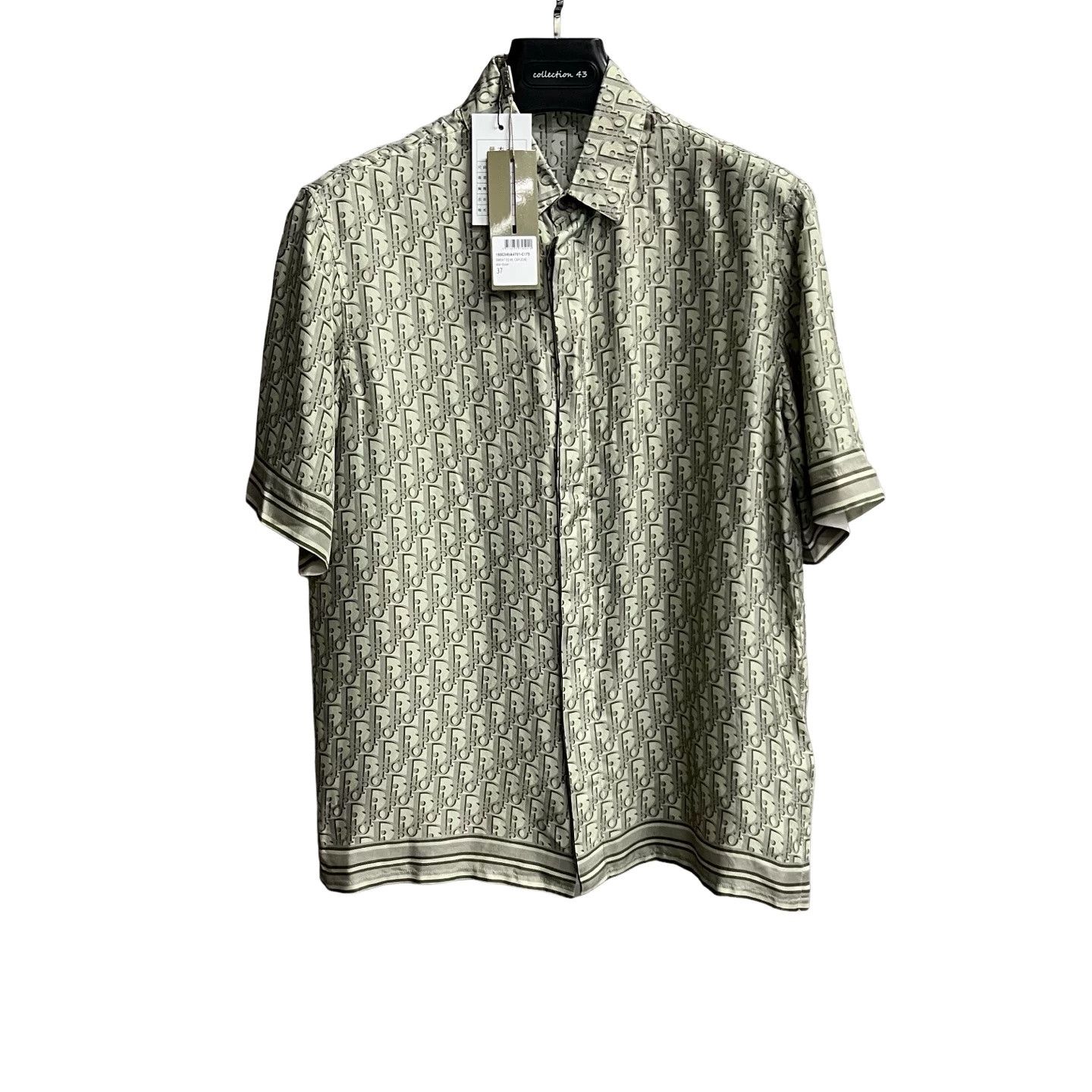 Dior Dior Oblique Silk Short Sleeve Shirt Size 37 Size US S / EU 44-46 / 1 - 1 Thumbnail