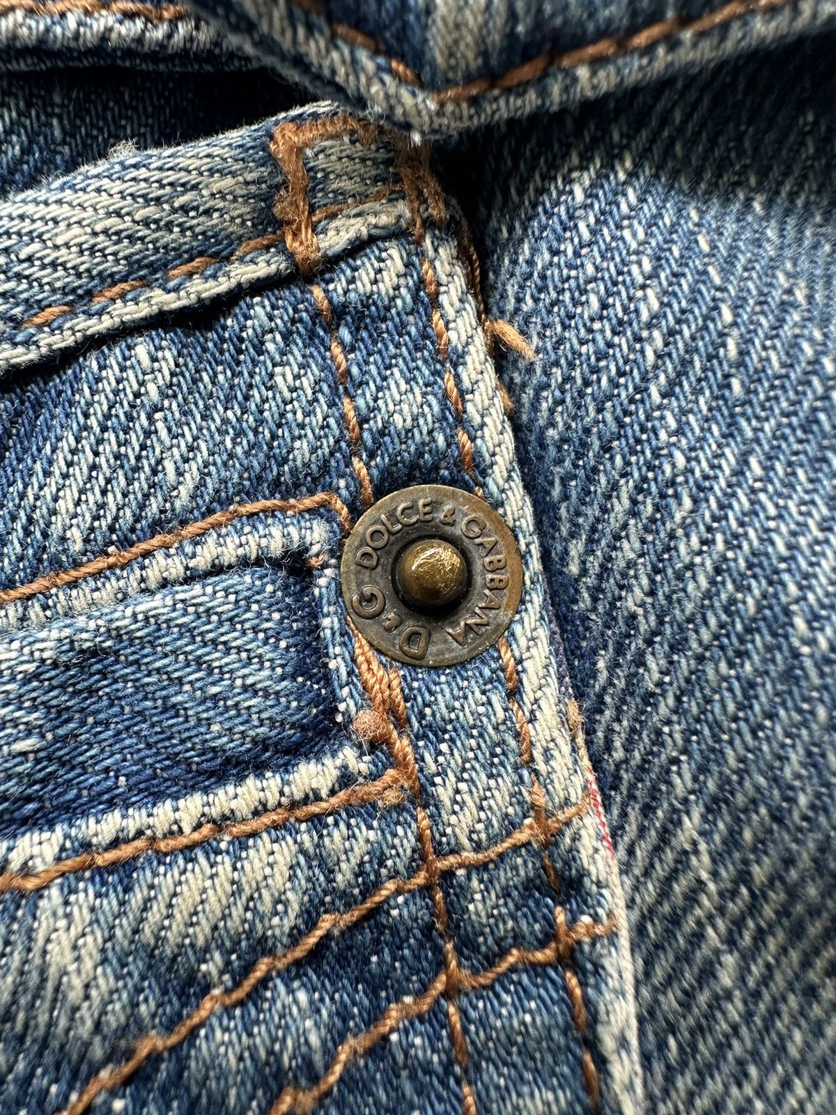 Dolce & Gabbana 2007SS - D&G cummerband spiral denim buckle back Size US 33 - 16 Thumbnail