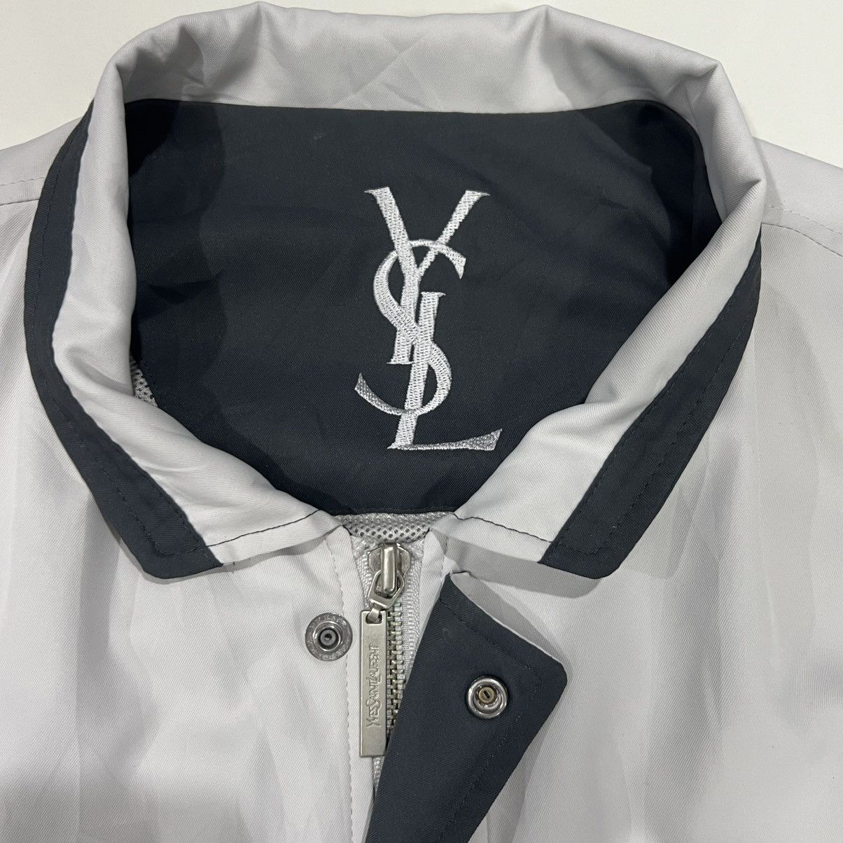 Vintage YSL Vintage Jacket Size US L / EU 52-54 / 3 - 3 Thumbnail
