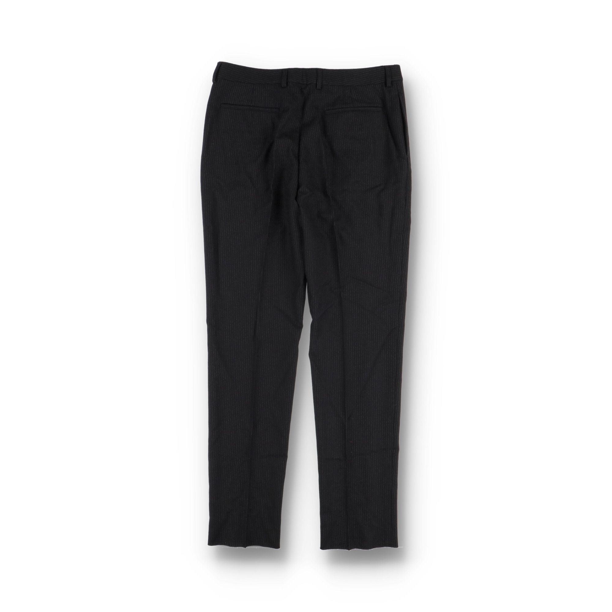 Saint Laurent Paris Black High-Waisted Pinstripe Trousers Size US 36 / EU 52 - 3 Thumbnail