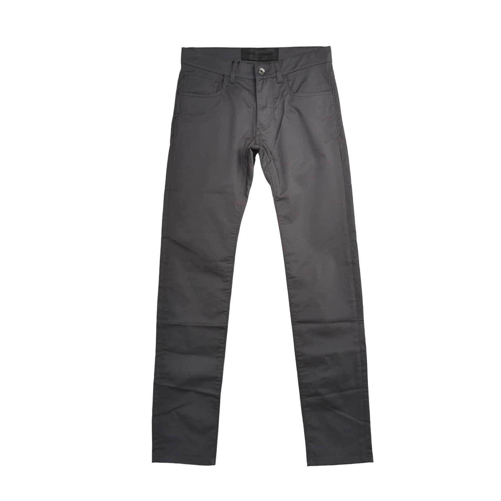 Dolce & Gabbana Dolce & Gabbana Gray Stretch Cotton Trousers 44 Size US 28 / EU 44 - 1 Thumbnail