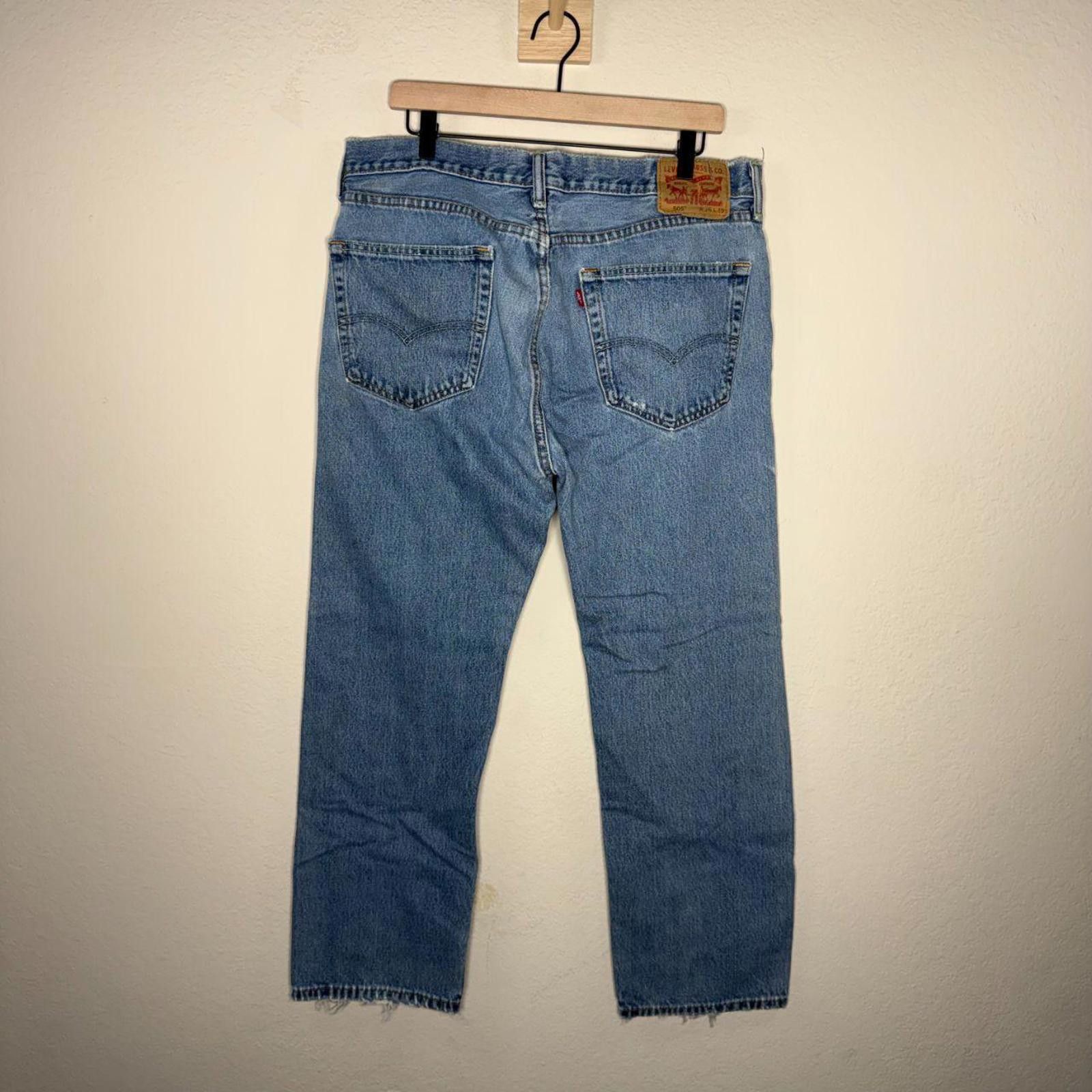 Levi's Levis 505 Jeans Men's 36x29 Blue Size US 36 / EU 52 - 8 Thumbnail