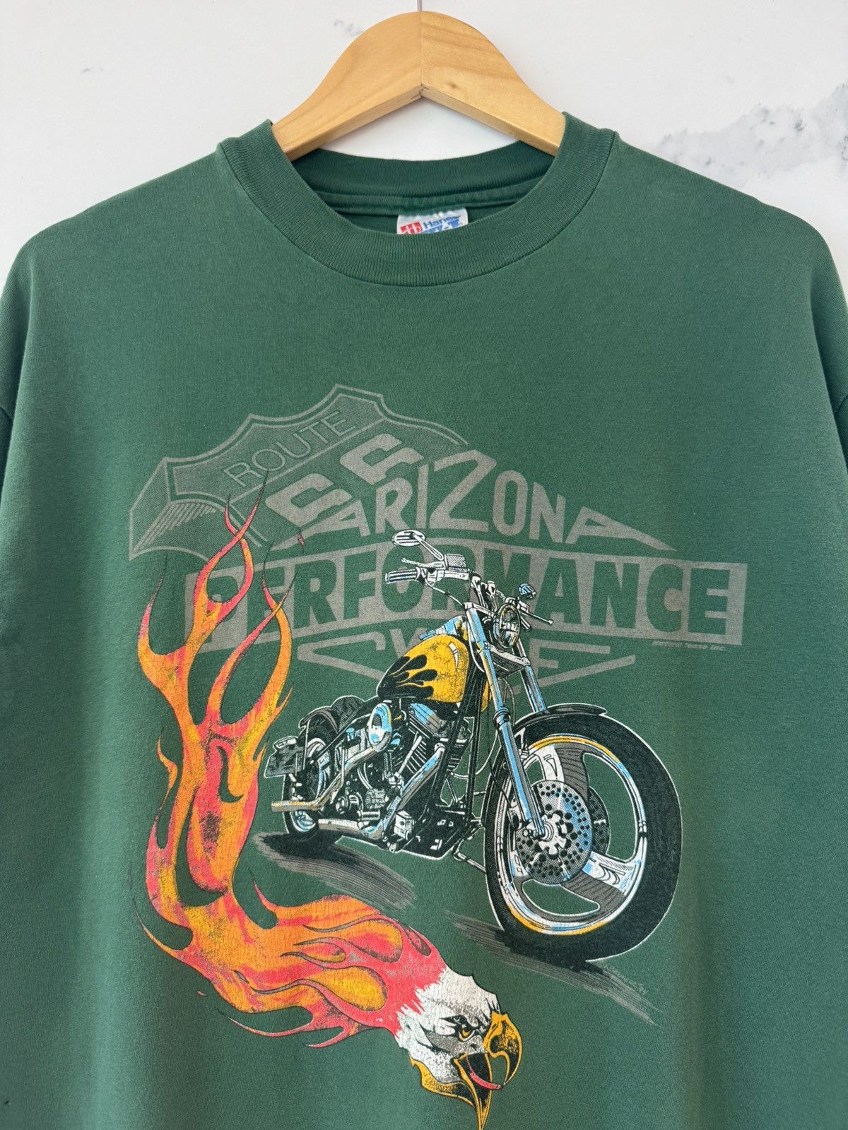 Harley Davidson Vintage 1994 Harley Davidson Arizona Performance T Shirt Size US XL / EU 56 / 4 - 4 Thumbnail