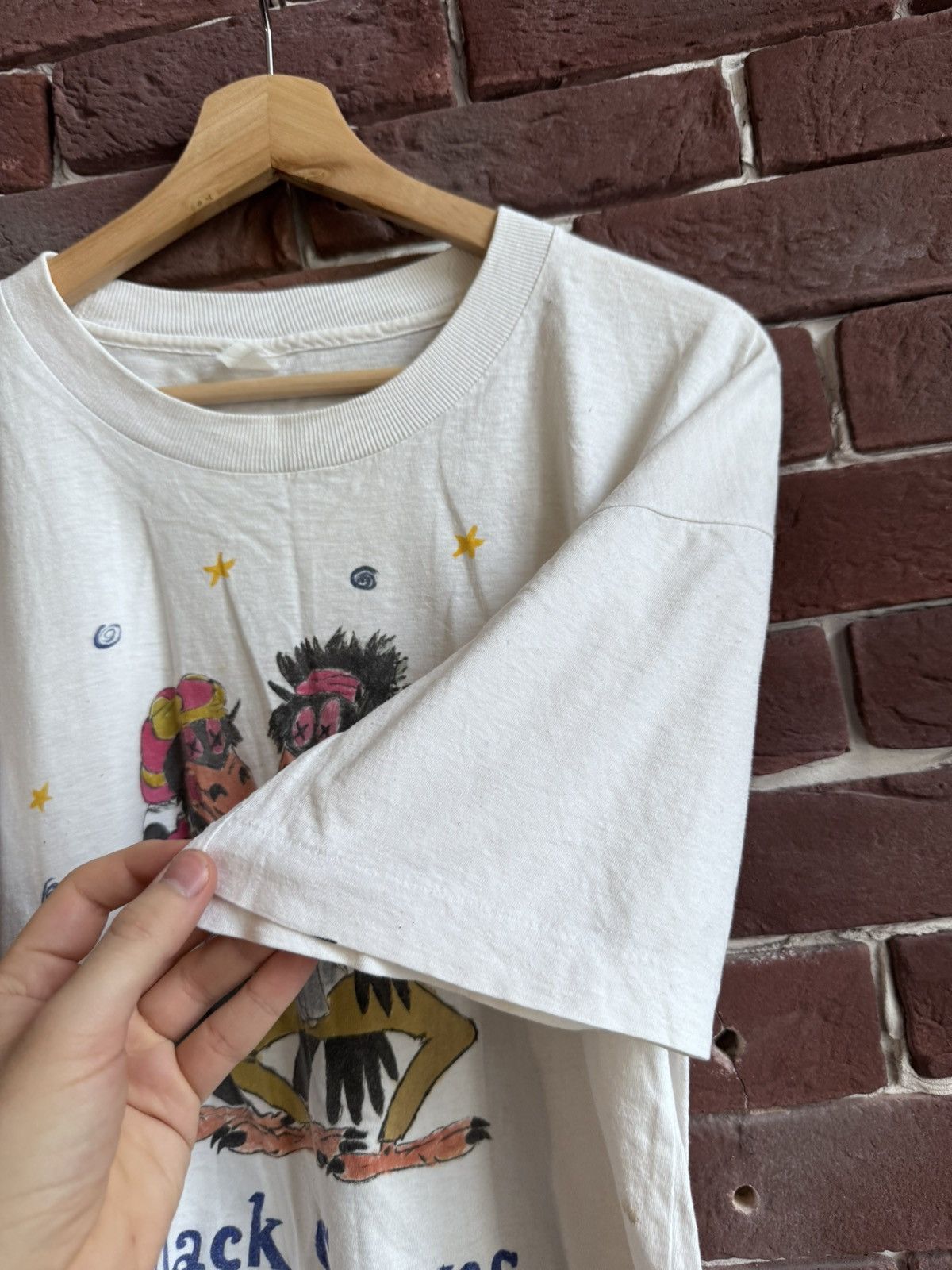 Band Tees Vintage 90s The Black Crowes Rock Band T Shirt Grail white Size US L / EU 52-54 / 3 - 4 Thumbnail