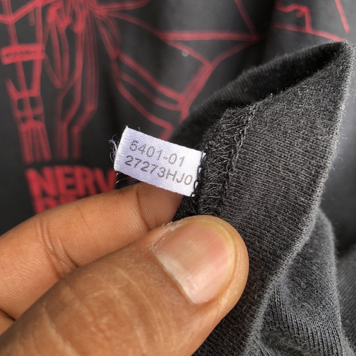 Anime Vintage Evangelion World Nerv Fuji-Q Branch Tshirt Size US L / EU 52-54 / 3 - 7 Thumbnail