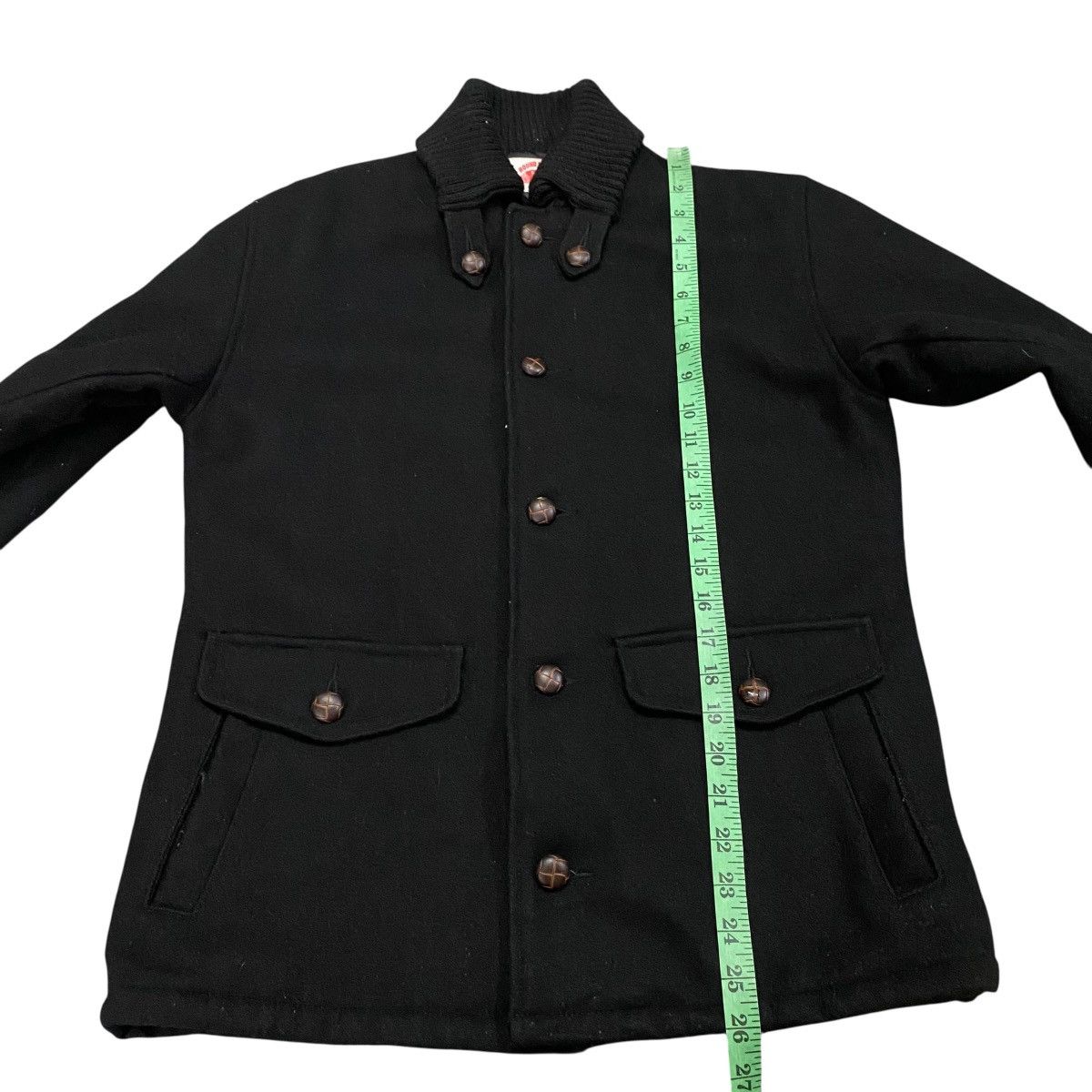 Vintage Vintage Round House Wool Button Jacket M Size Black Colour Size US M / EU 48-50 / 2 - 11 Thumbnail