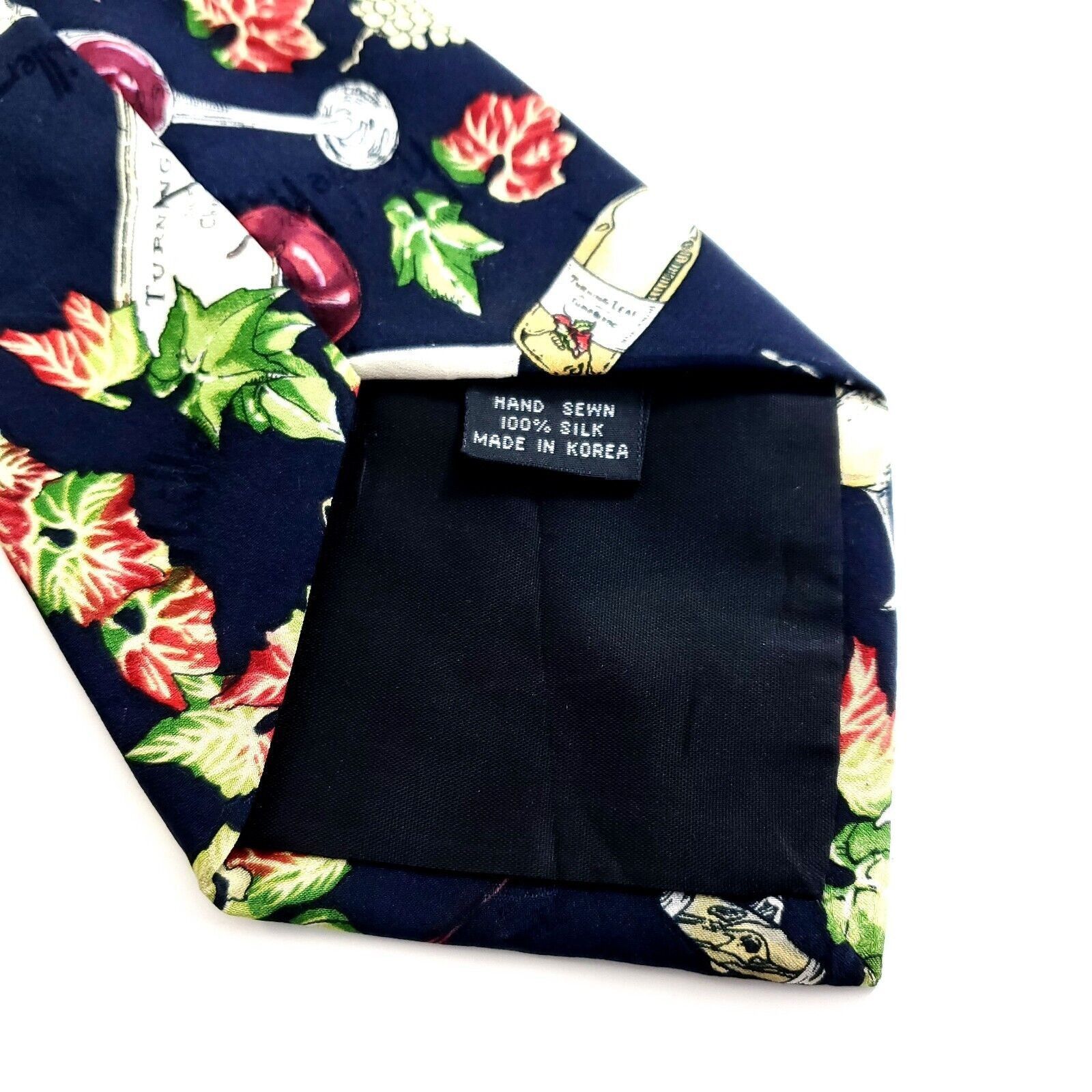 Nicole Miller Nicole Miller Turning Leaf Vintage Blue Wine Jacquard Wide P Size ONE SIZE - 4 Thumbnail